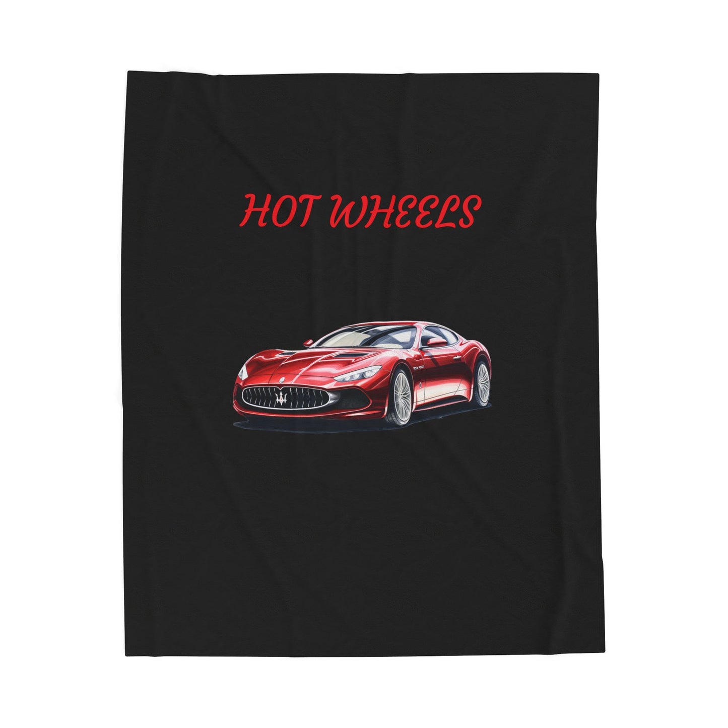 Princess Grace Hot Wheels Velveteen Plush Blanket Cozy Car themed Throw for Auto Enthusiasts