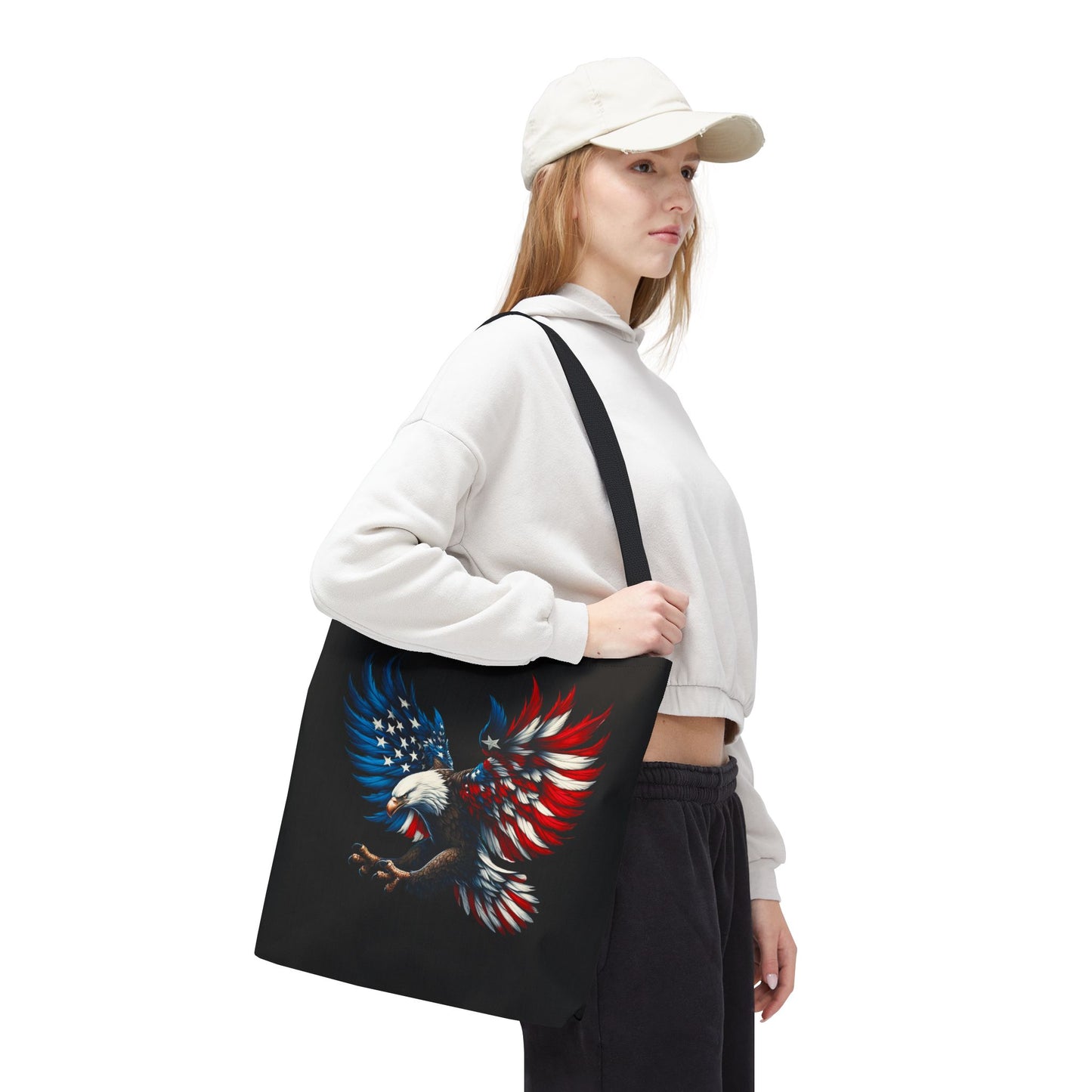 Princess Grace Patriotic Eagle Tote Bag Bold American Spirit Design