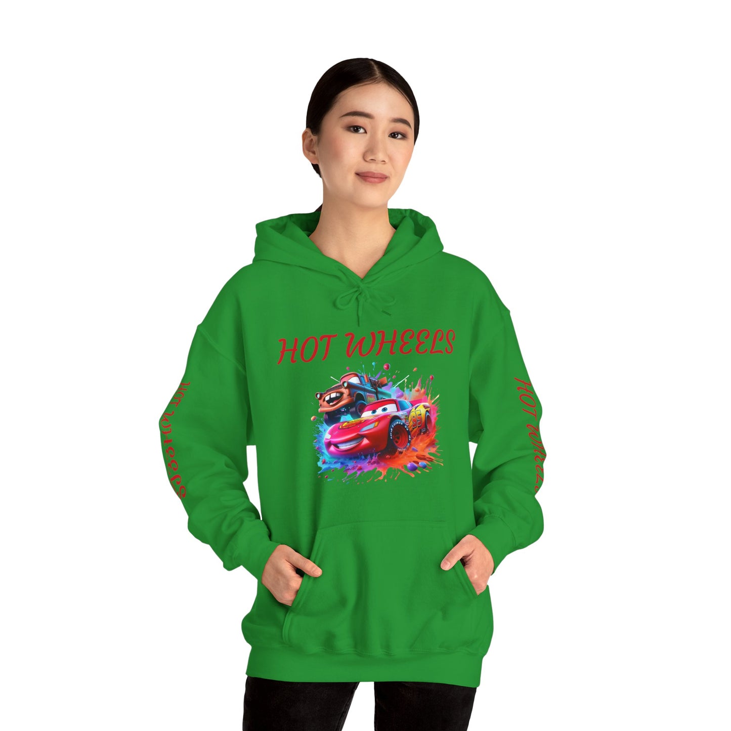 Princess Grace Hot Wheels Unisex Hoodie Retro Racing Design for Kids and Car Enthusiasts