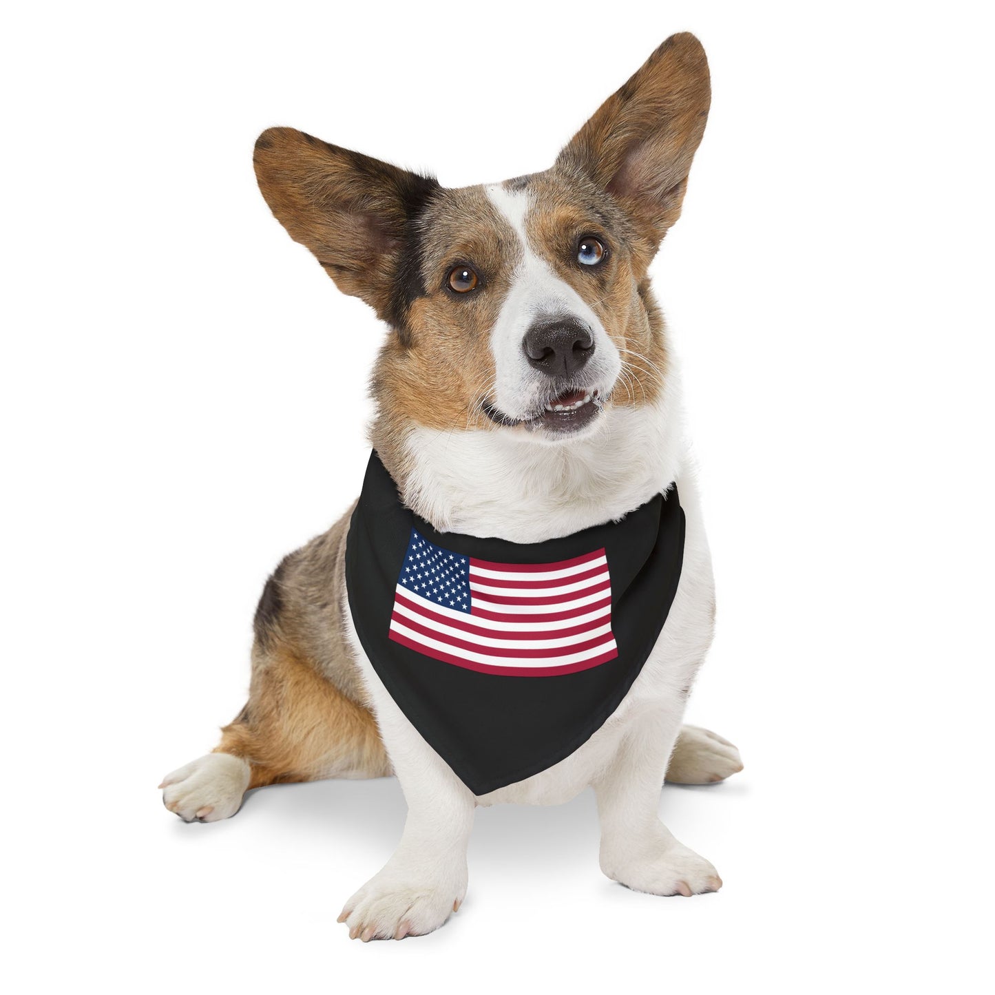 Princess Grace USA Flag Pet Bandana Collar Perfect for Patriotic Celebrations and Everyday Style