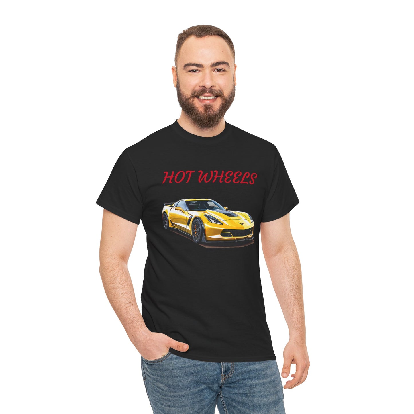 Princess Grace Hot Wheels Unisex Heavy Cotton Tee Sports Car Graphic T-Shirt