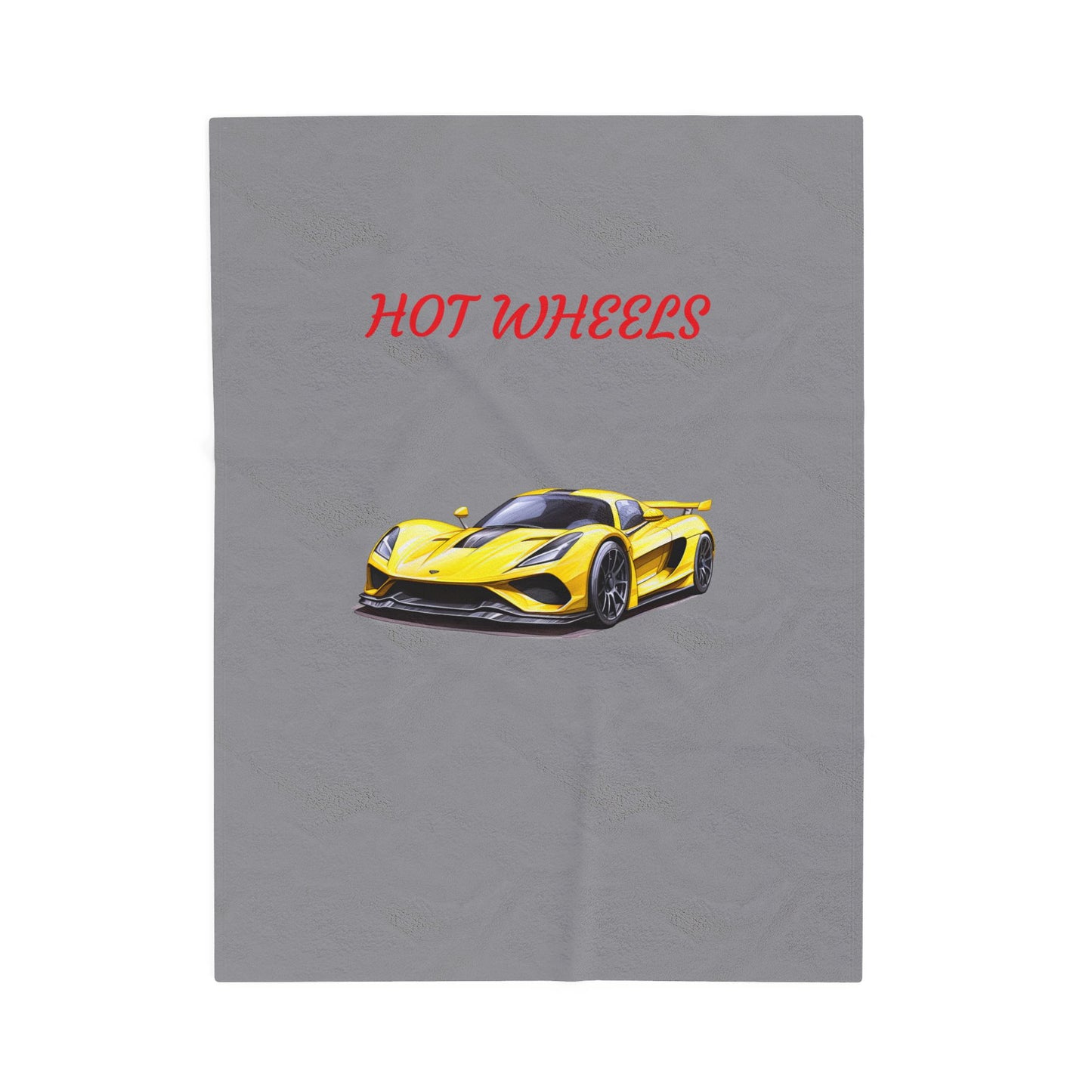 Princess Grace Hot Wheels Velveteen Plush Blanket Perfect for Car Lovers and Cozy Nights