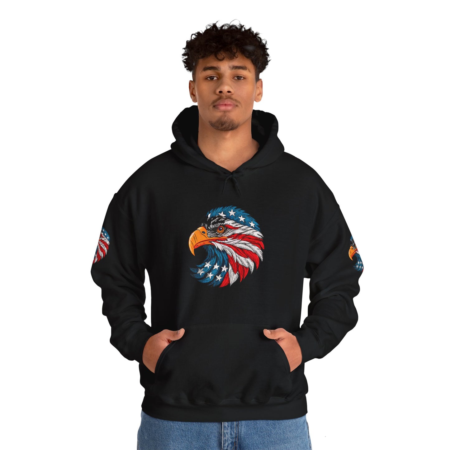 Princess Grace Patriotic Eagle Hoodie Unisex Heavy Blend Sweatshirt