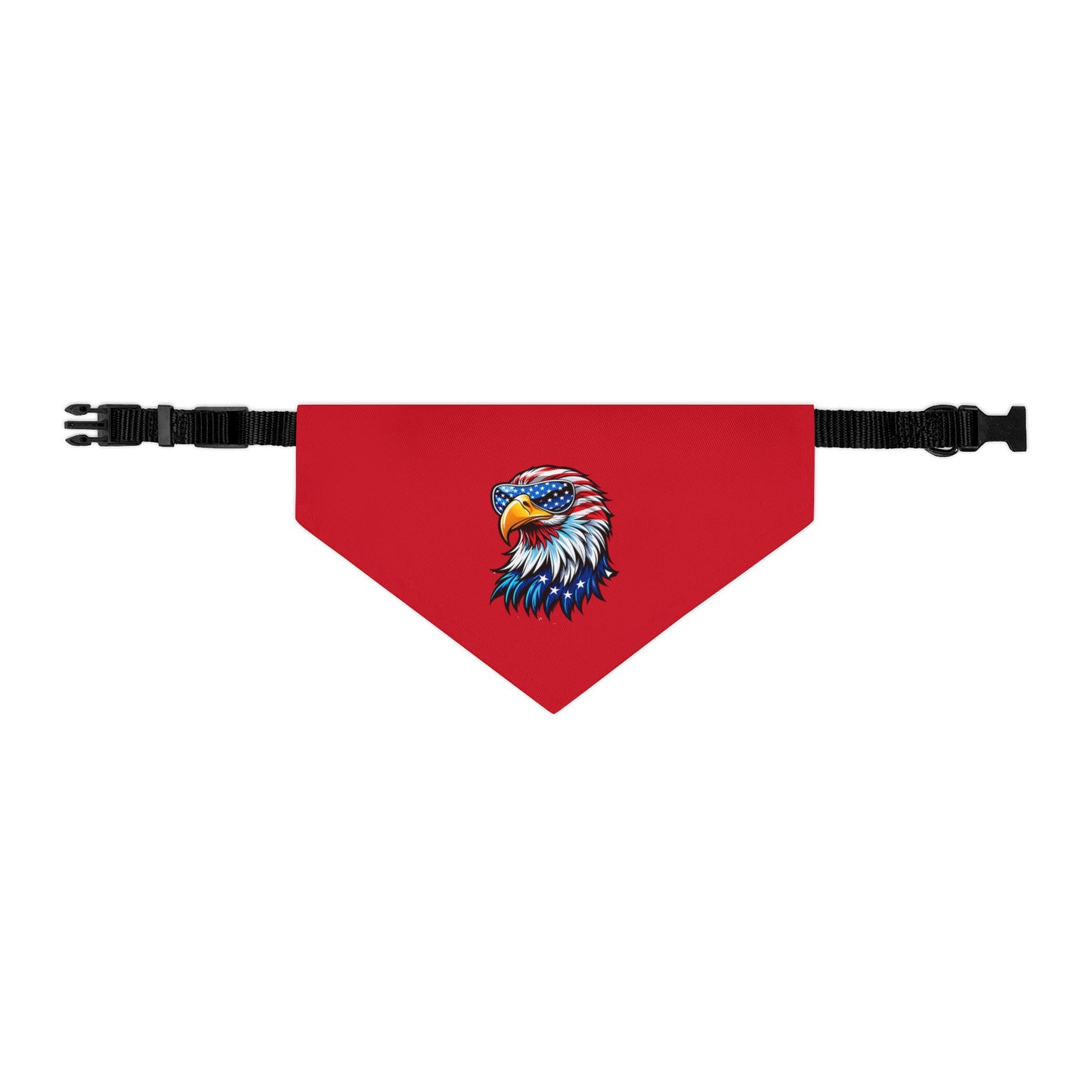 Princess Grace Patriotic Eagle Pet Bandana Collar Adjustable Dog Accessory for Independence Day