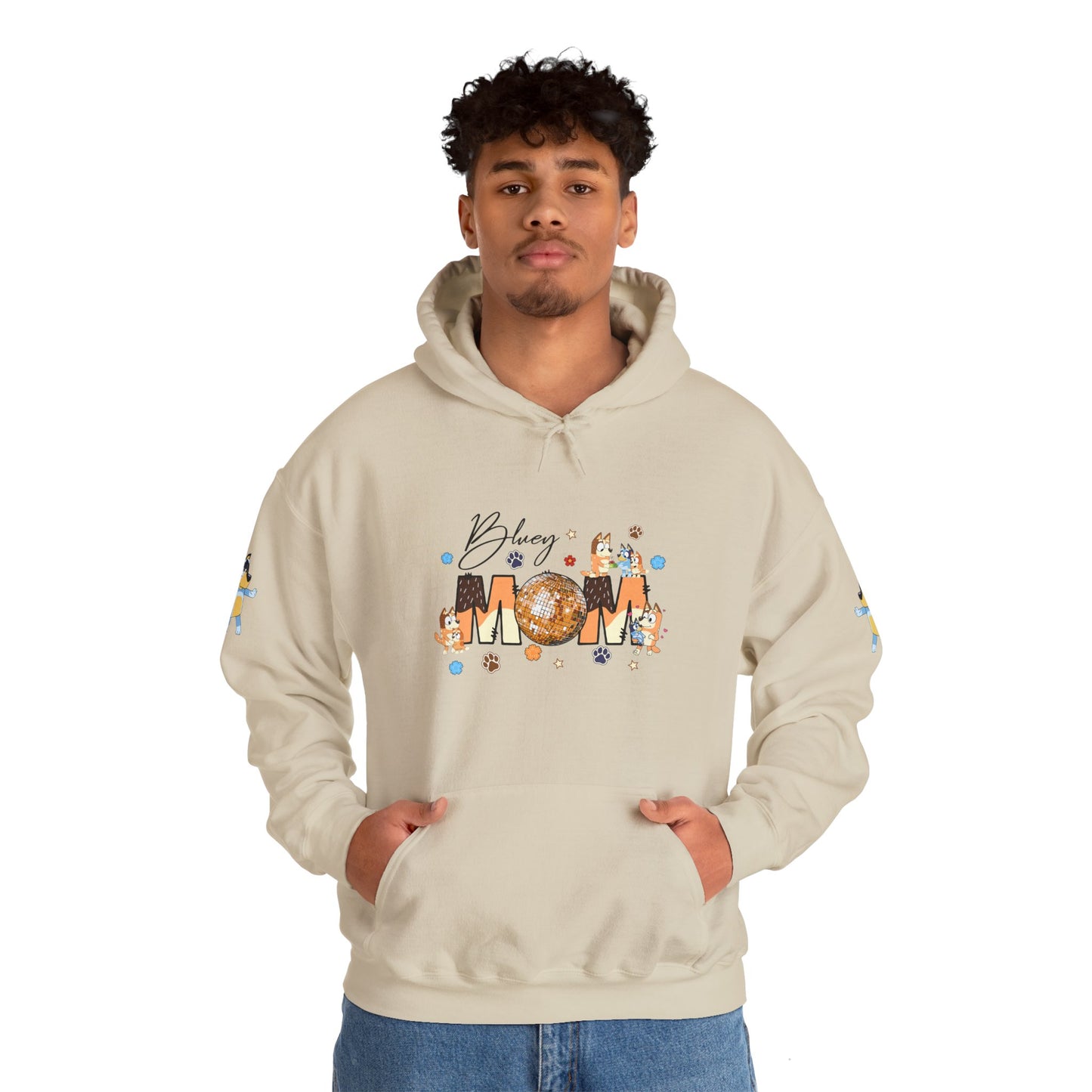 Princess Grace Bluey Blissful Mom Unisex Heavy Blend Hoodie Celebrate Motherhood with Style