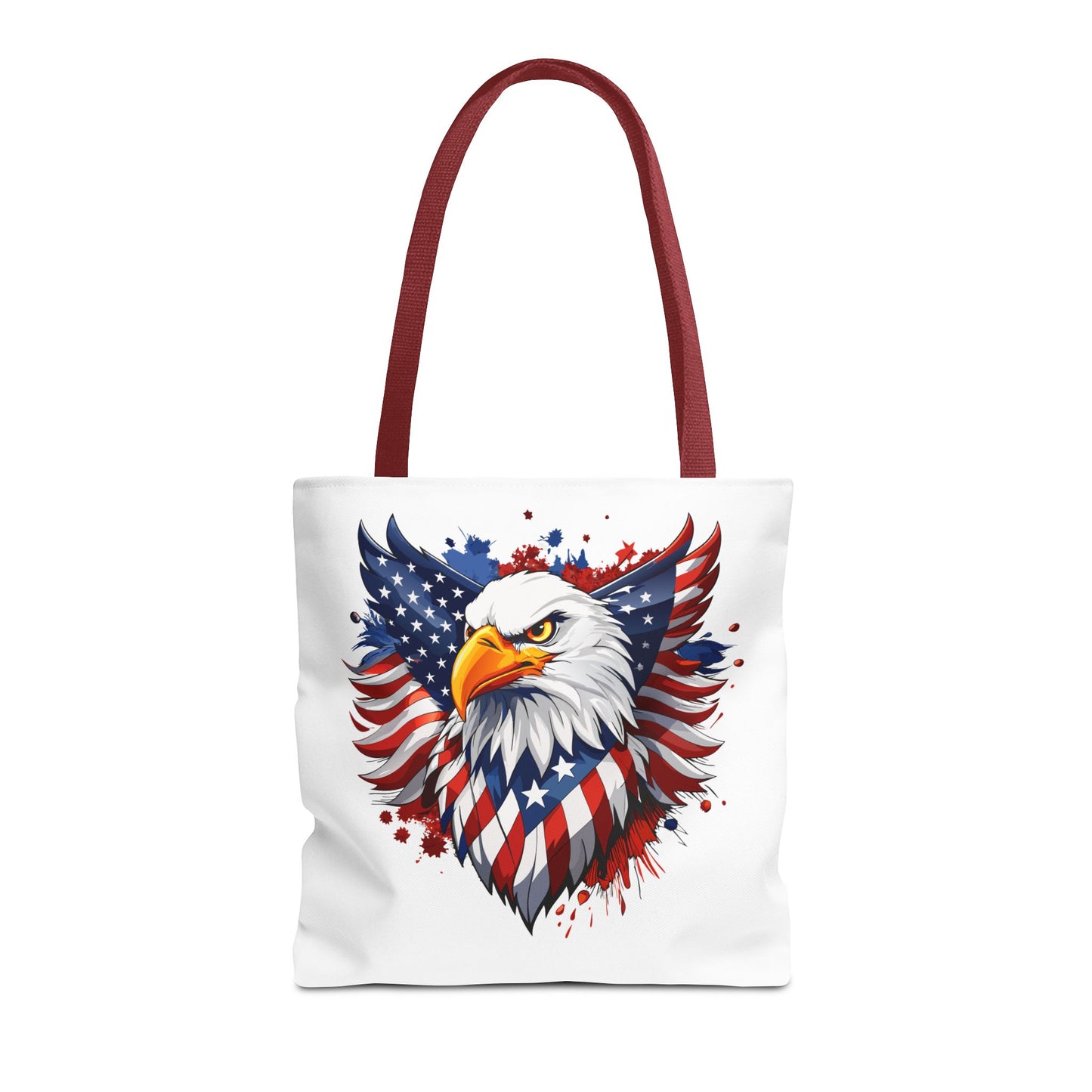 Princess Grace Patriotic Eagle Tote Bag Red White and Blue Design for Independence Day
