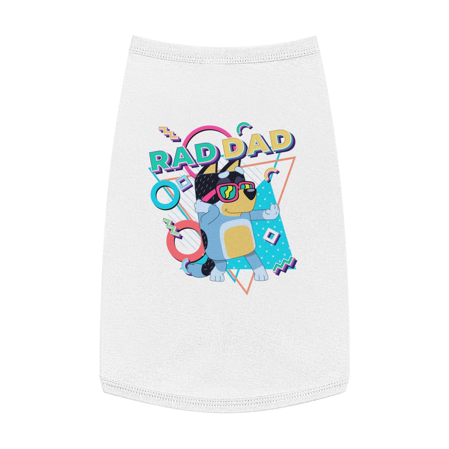 Princess Grace BLUEY Rad Dad Pet Tank Top Fun & Stylish Dog Apparel