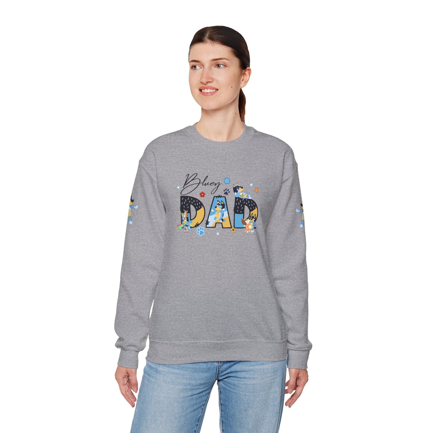 Princess Grace Bluey Funny Bluey Dad Crewneck Sweatshirt for Dads