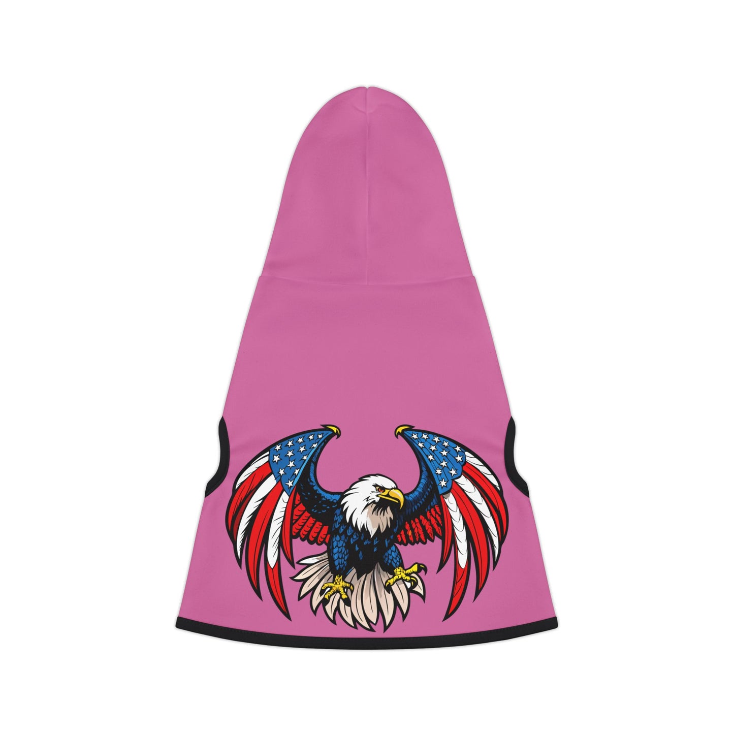 Princess Grace Patriotic Eagle Pet Hoodie Cute Pink Dog Apparel for Holidays