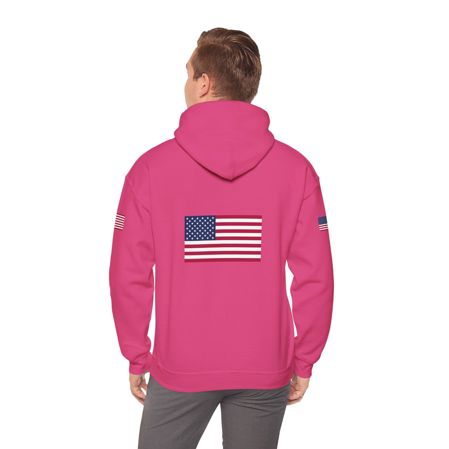 Princess Grace Patriotic American Flag Hoodie Unisex Heavy Blend Sweatshirt