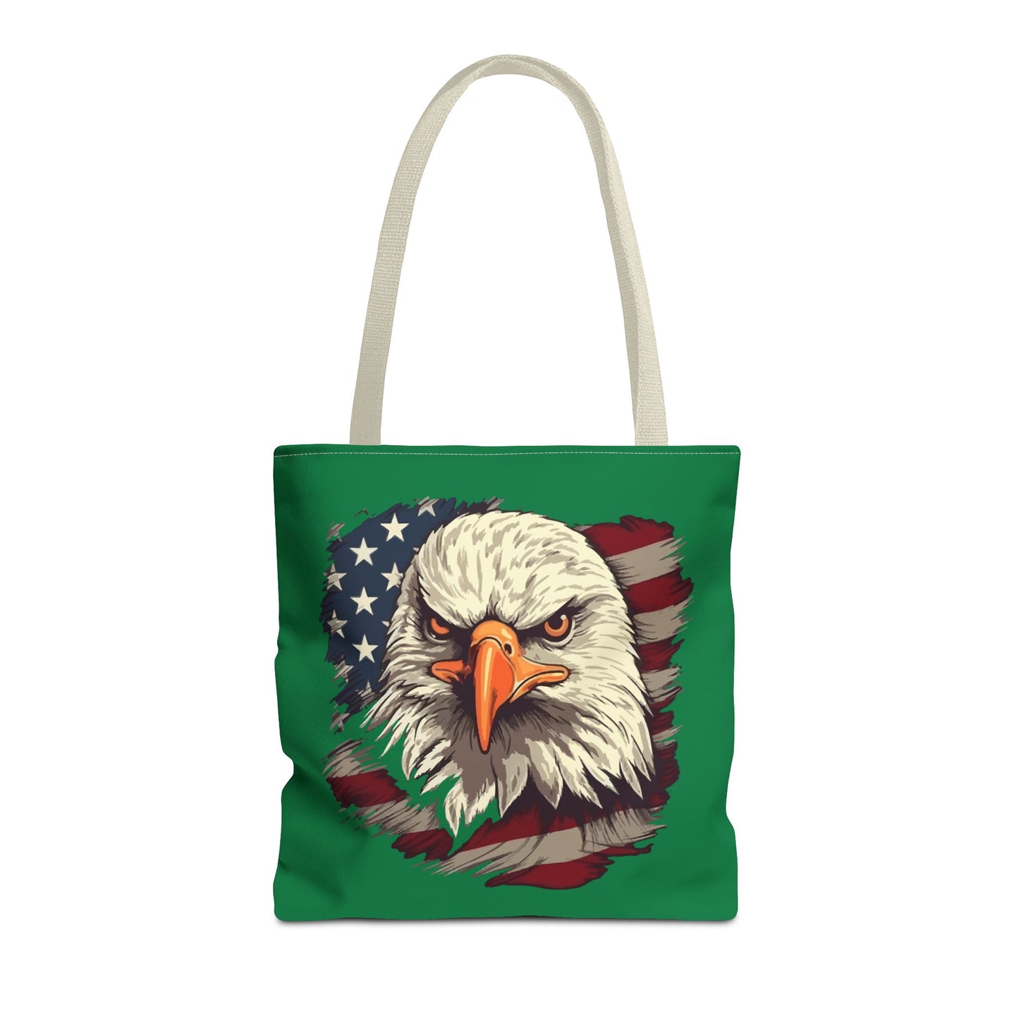 Patriotic Eagle Tote Bag American Flag Design