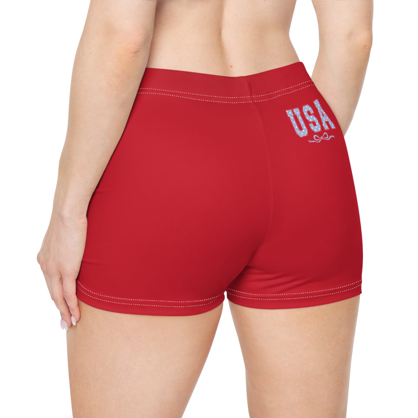 Princess Grace Patriotic Women's Shorts USA Design for Summer Celebrations