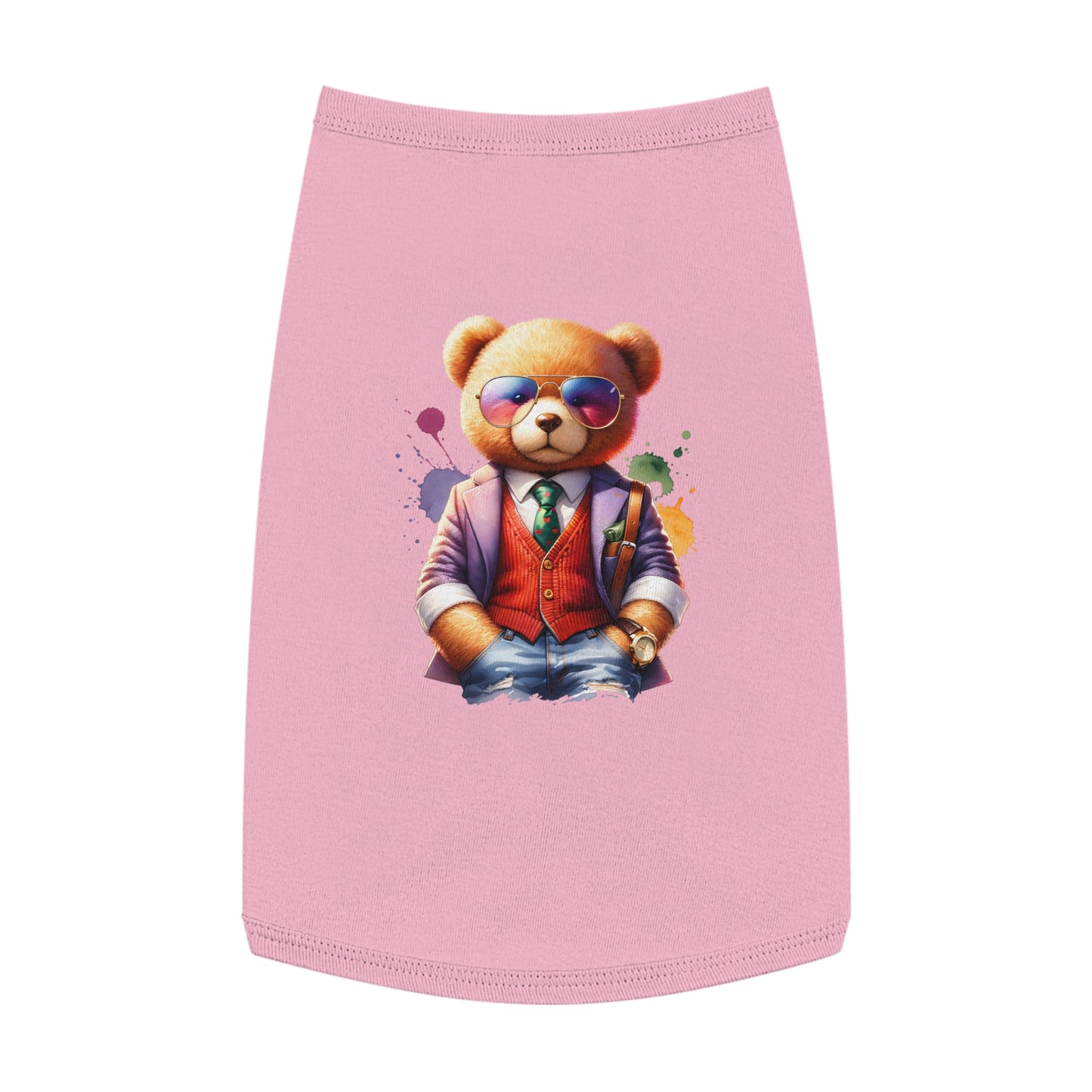Princess Grace CUTE Stylish Pet Tank Top Trendy Bear Design for Small Dogs & Cats