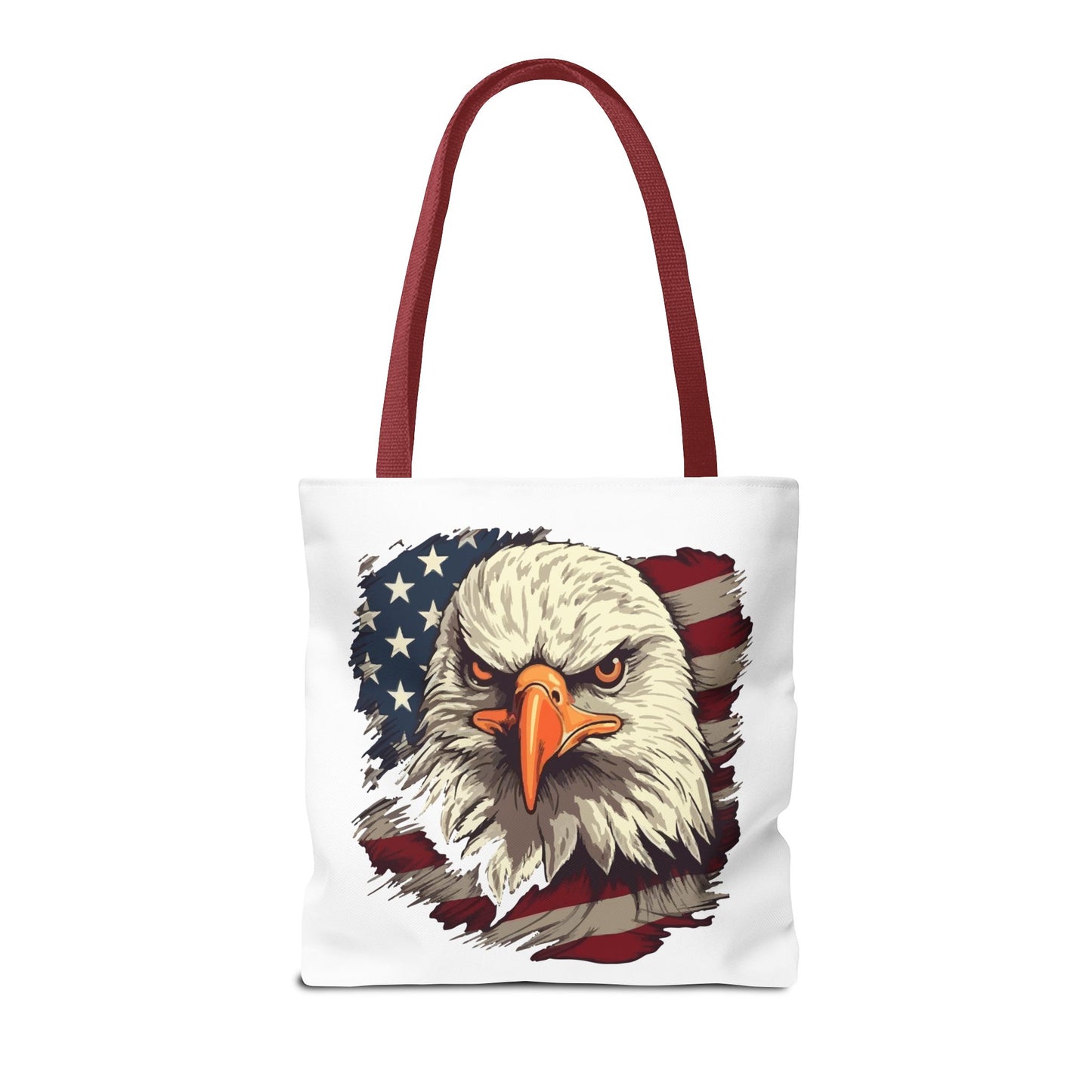 Princess Grace Patriotic Eagle Tote Bag American Flag Design for Independence Day and Everyday Use