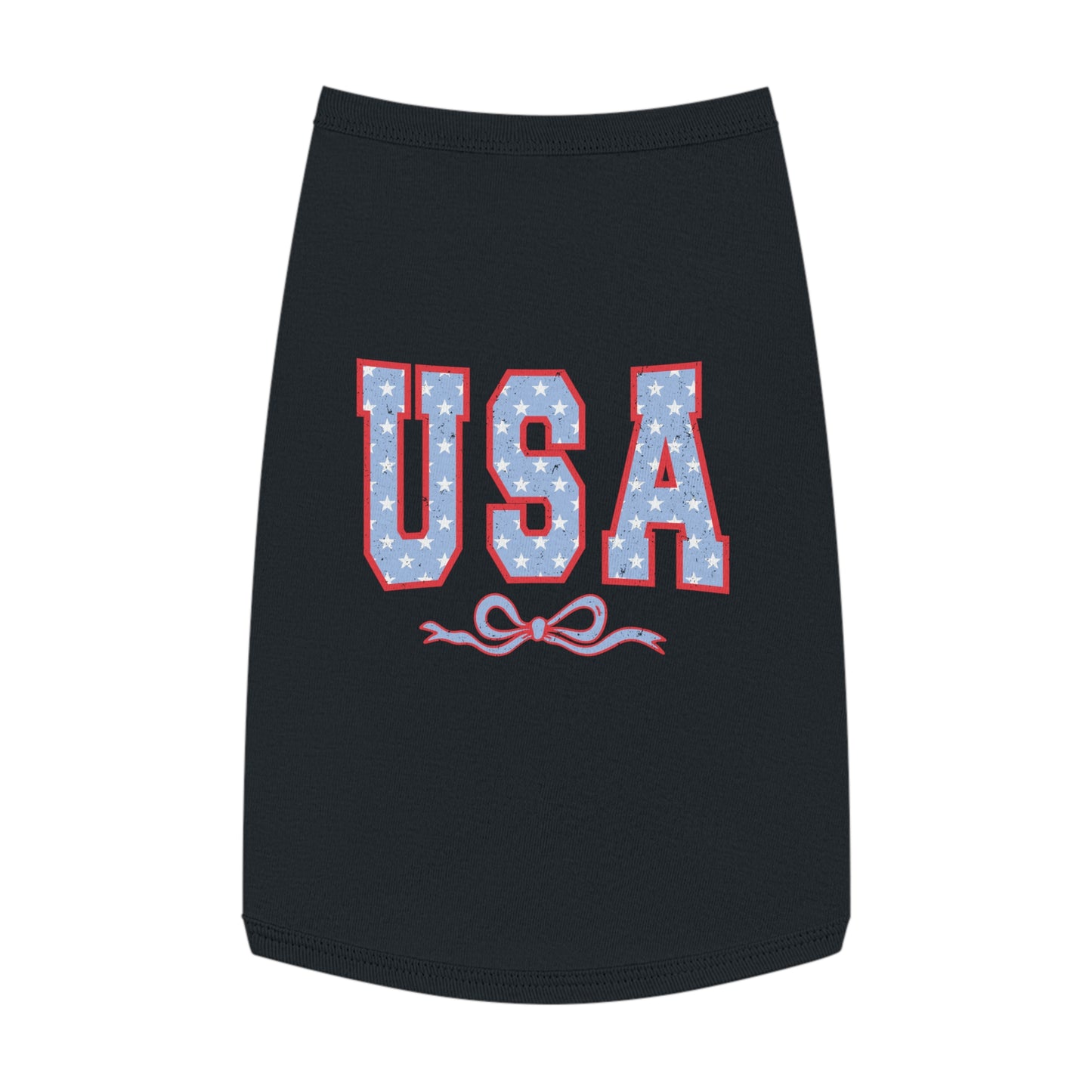 Princess Grace USA Stars Pet Tank Top Patriotic Dog Apparel for 4th of July & Independence Day