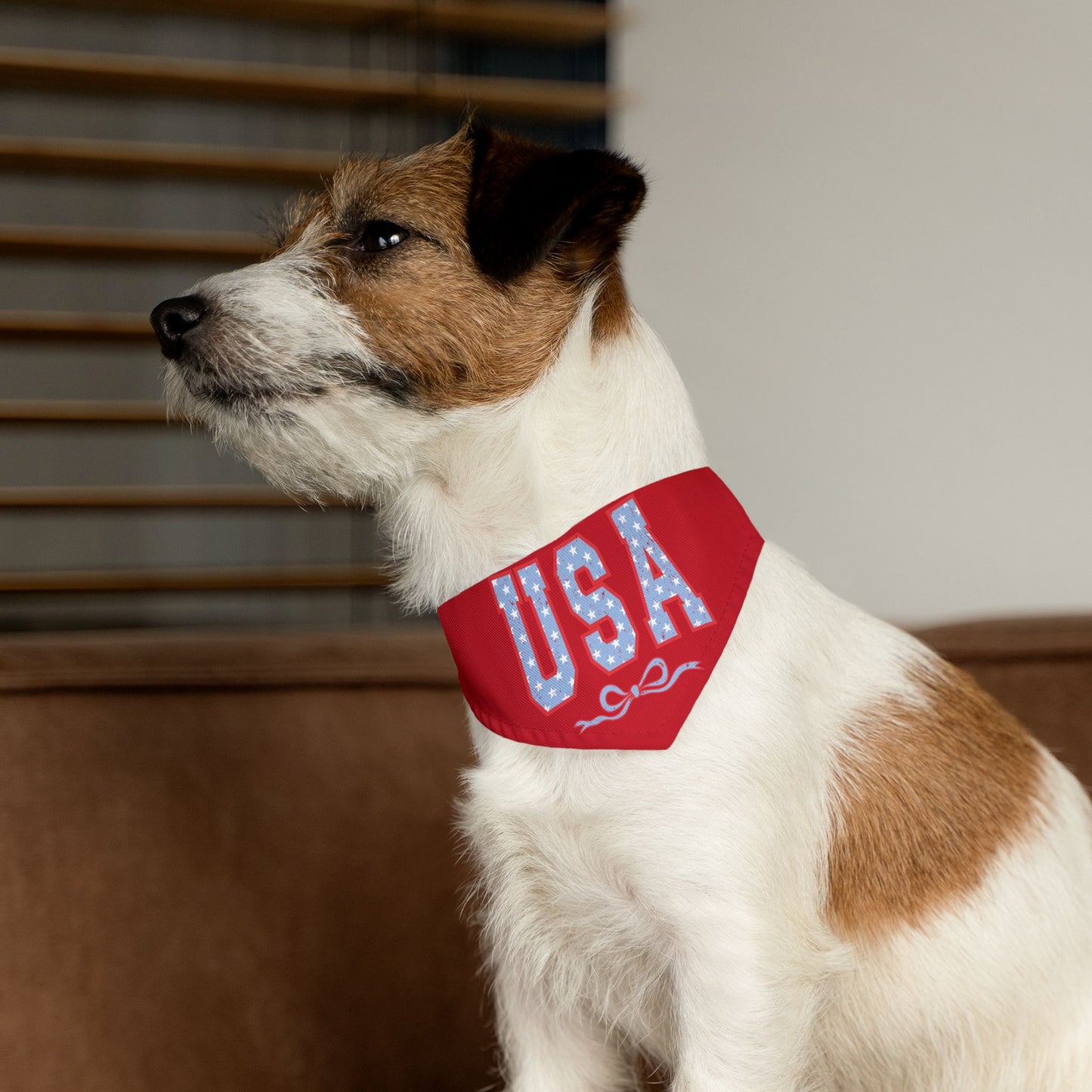Princess Grace USA Pet Bandana Collar Patriotic Dog Accessory for Holidays & Celebrations