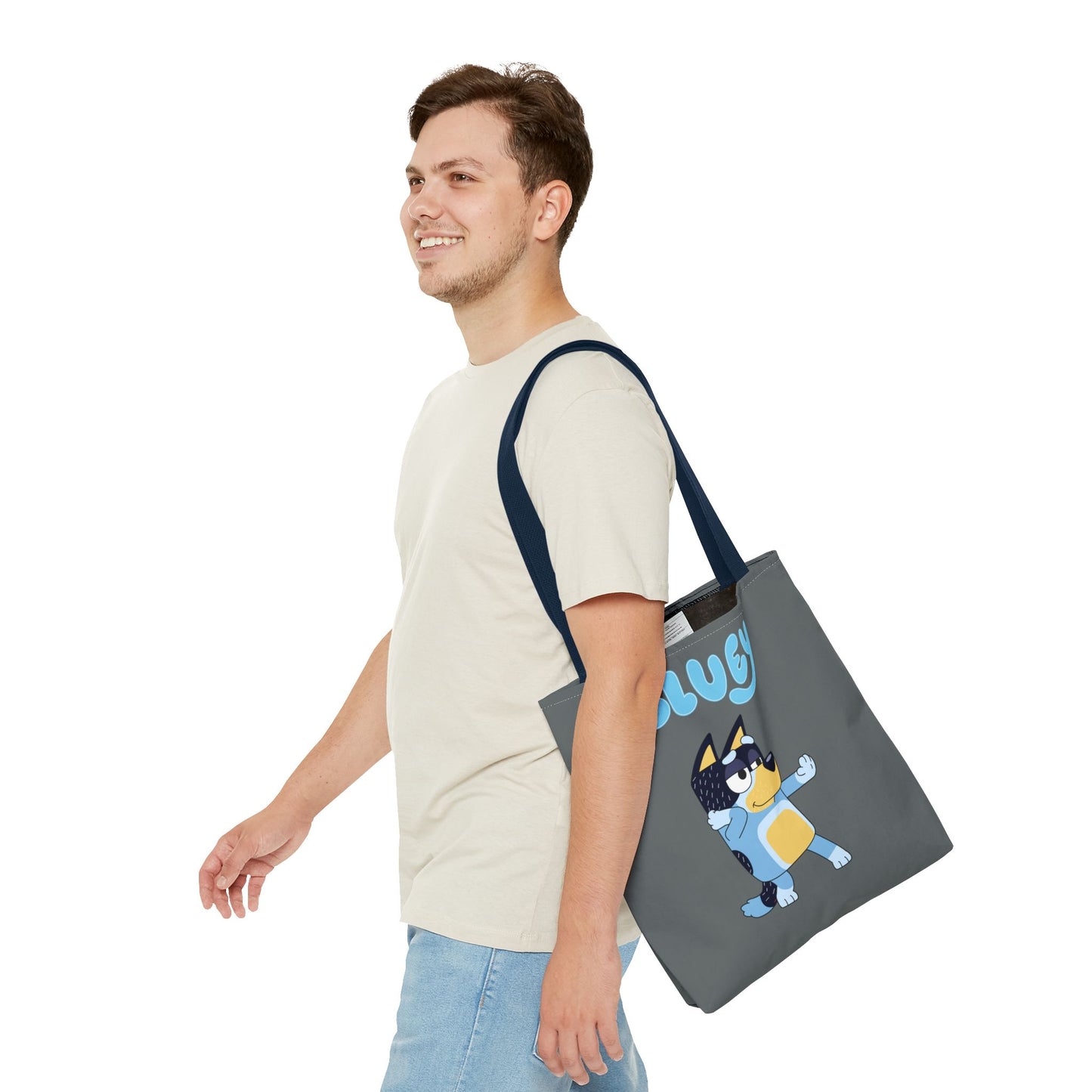 Princess Grace Cute Bluey Cartoon Tote Bag Perfect for Kids and Dog Lovers