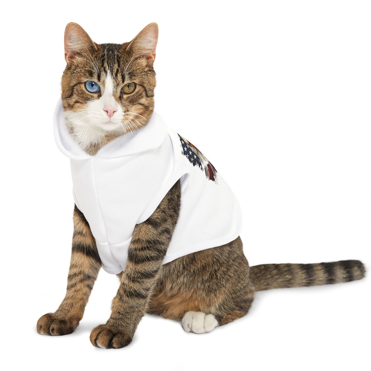 Princess Grace Patriotic Eagle Pet Hoodie for Dogs Comfortable & Stylish