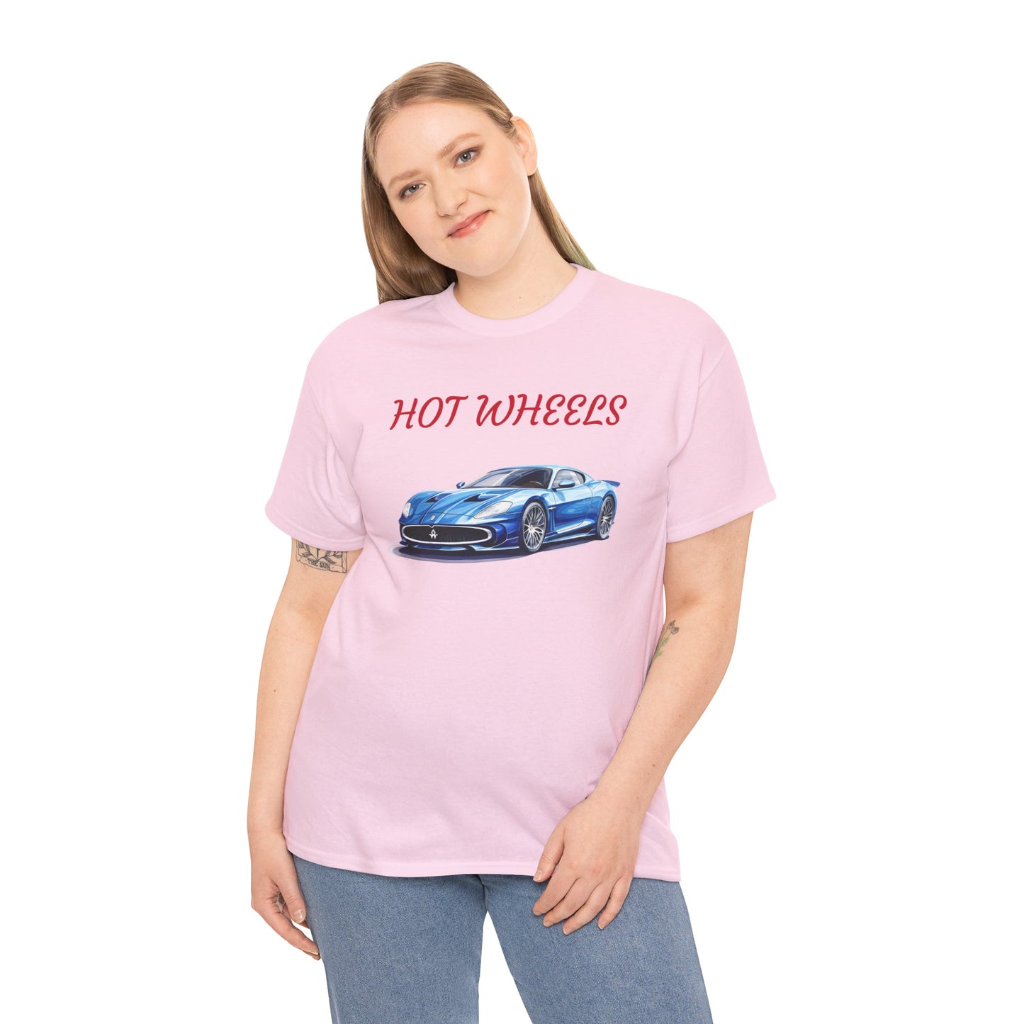 Princess Grace Hot Wheels Unisex Heavy Cotton Tee Classic Car Graphic T-Shirt for Auto Enthusiasts