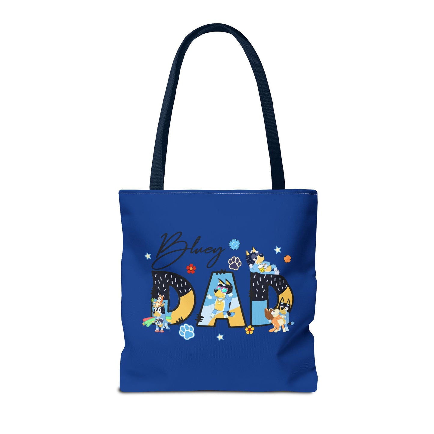 Princess Grace Bluey Dad Tote Bag Fun and Colorful Gift for Dog Lovers
