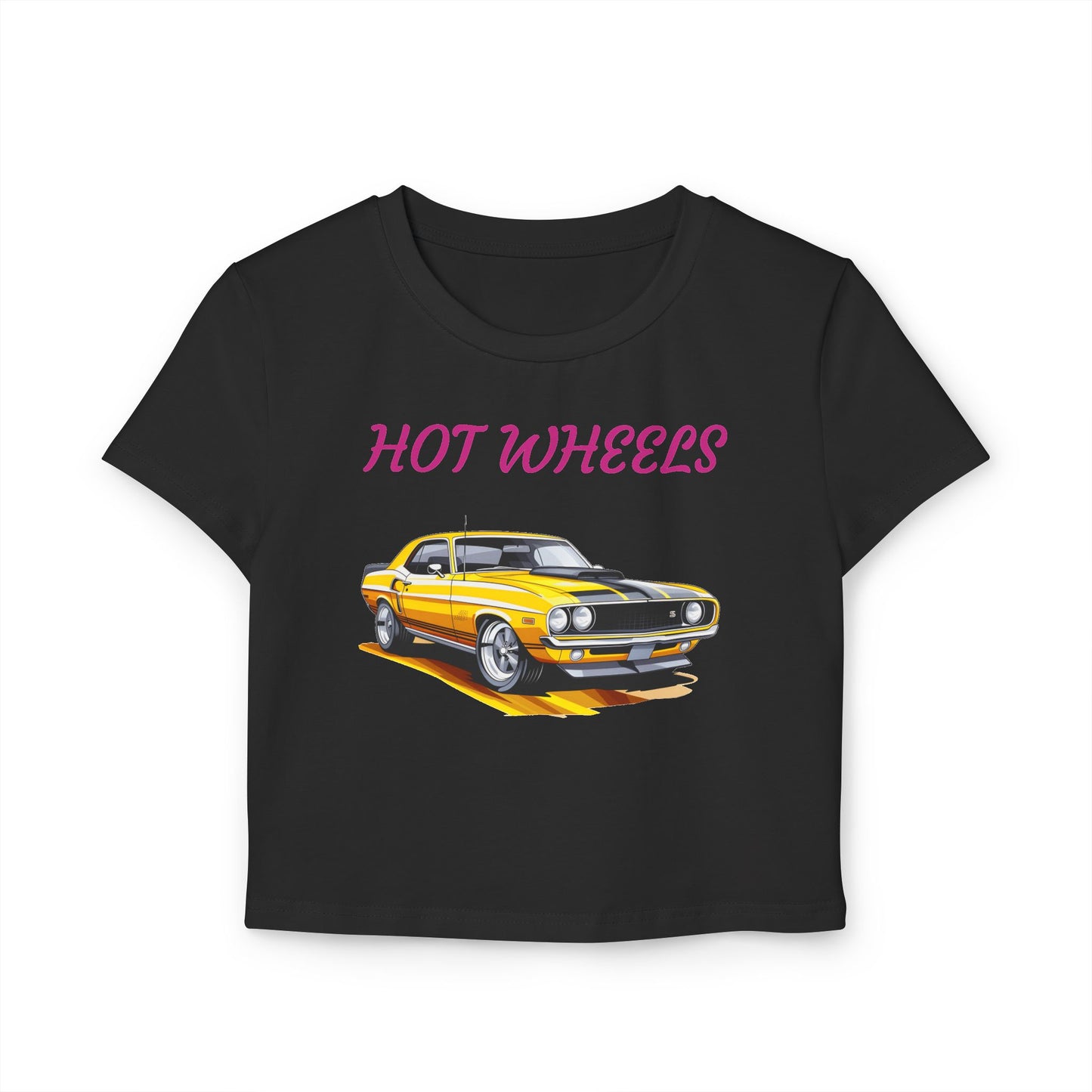 Princess Grace Hot Wheels Women's Baby Tee Retro Car Graphic T-Shirt