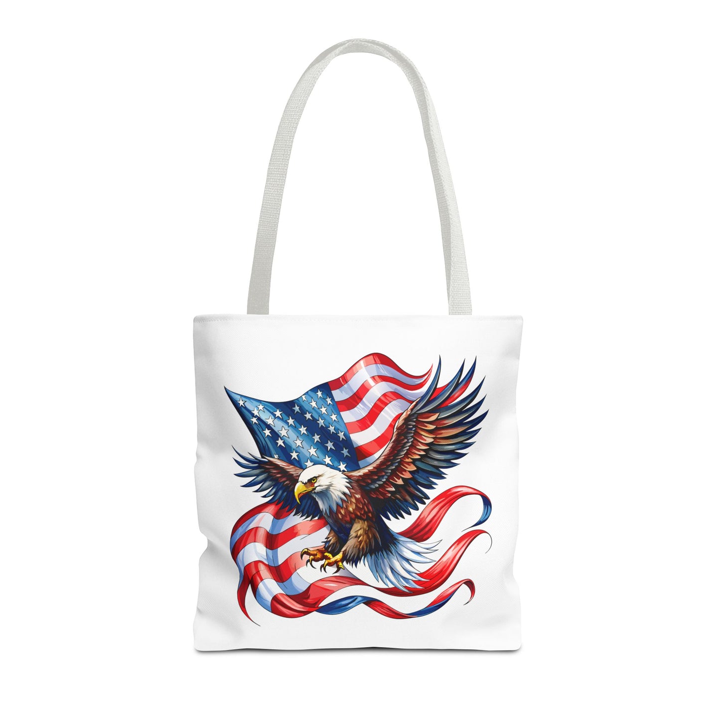Princess Grace Patriotic Eagle Tote Bag - American Flag Design Perfect for Independence Day & Everyday Use