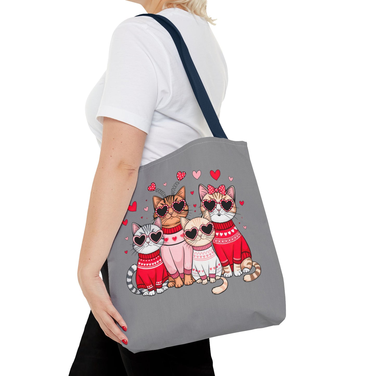 Princess Grace Cute Cat Lovers Tote Bag Perfect Gift for Pet Owners and Valentine's Day