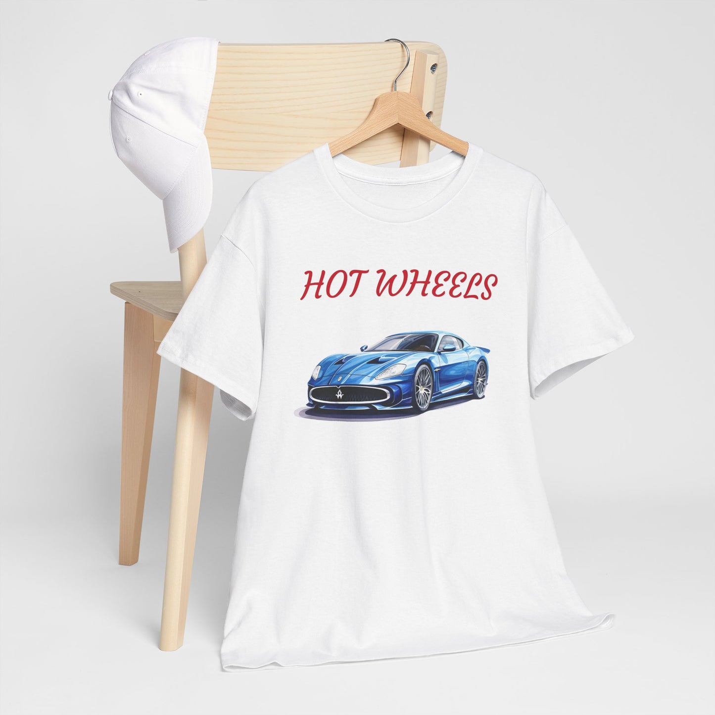 Princess Grace Hot Wheels Unisex Heavy Cotton Tee Classic Car Graphic T-Shirt for Auto Enthusiasts