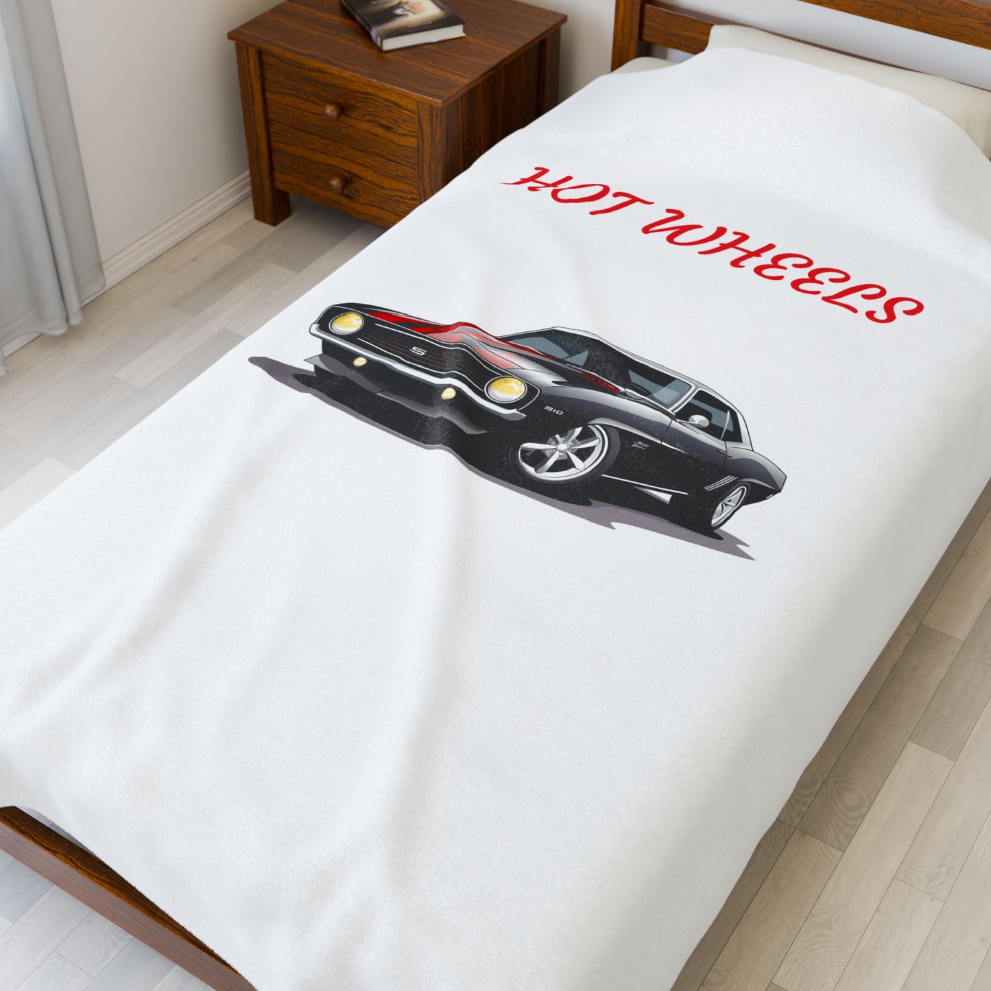 Princess Grace Hot Wheels Velveteen Plush Blanket for Car Enthusiasts