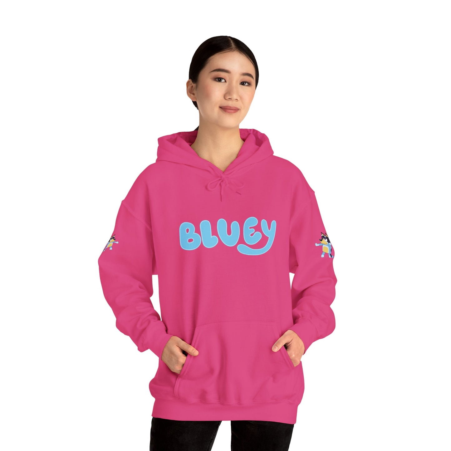 Princess Grace Bluey Unisex Hooded Sweatshirt Cozy Cartoon Style for Kids & Adults