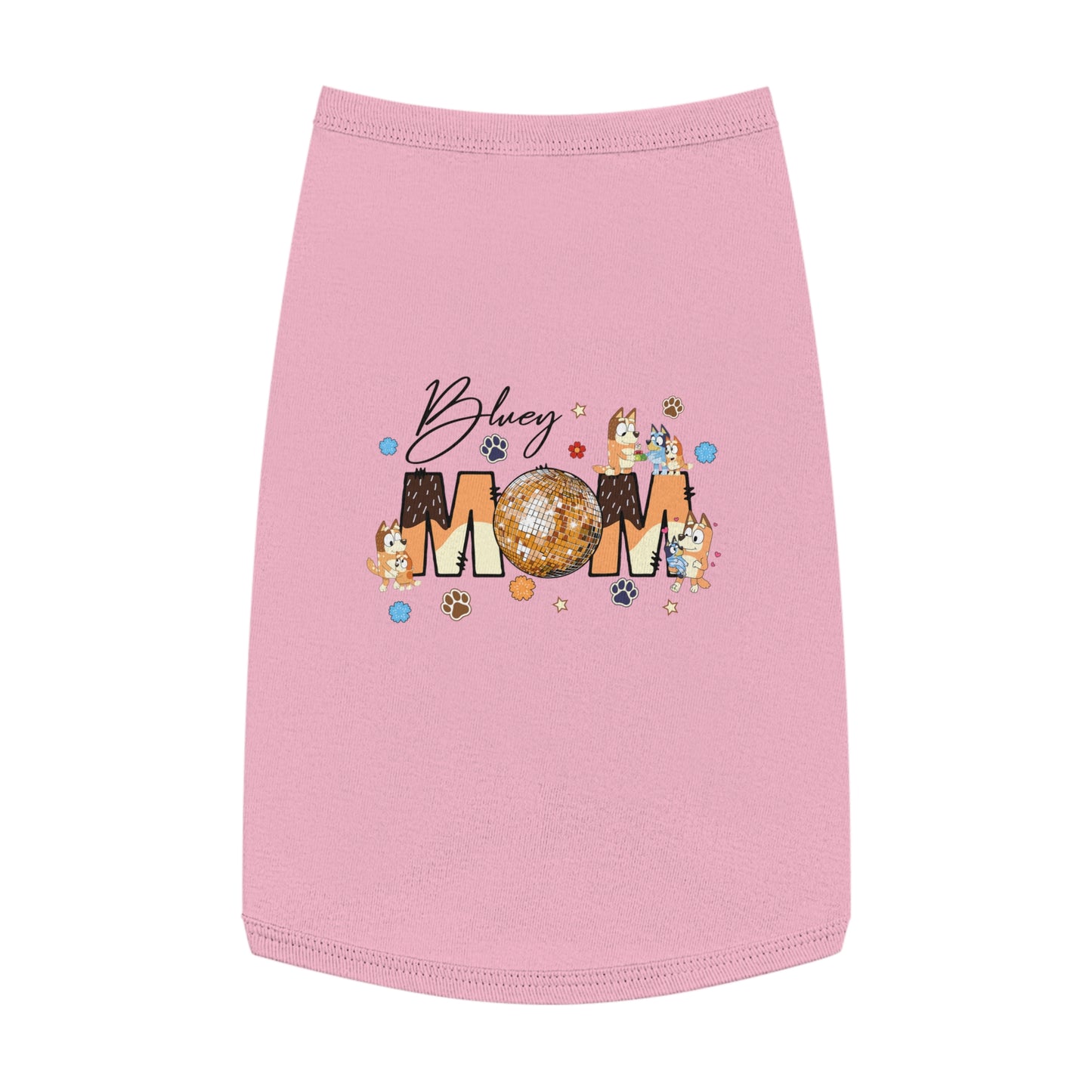 Princess Grace BLUEY Disco Dog Mom Tank Top Fun Pet Apparel for Dog Lovers