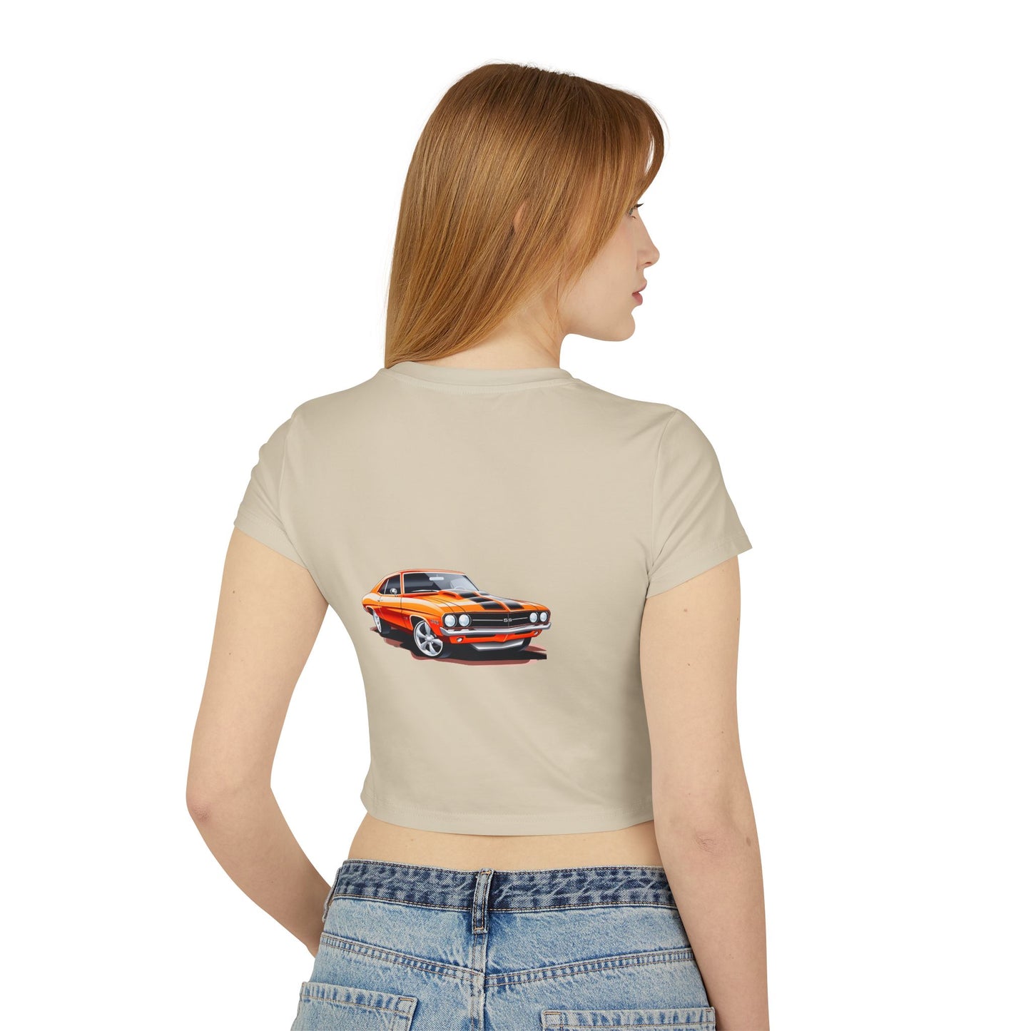 Princess Grace Vintage Hot Wheels Women's Baby Tee Retro Car Graphic Crop Top