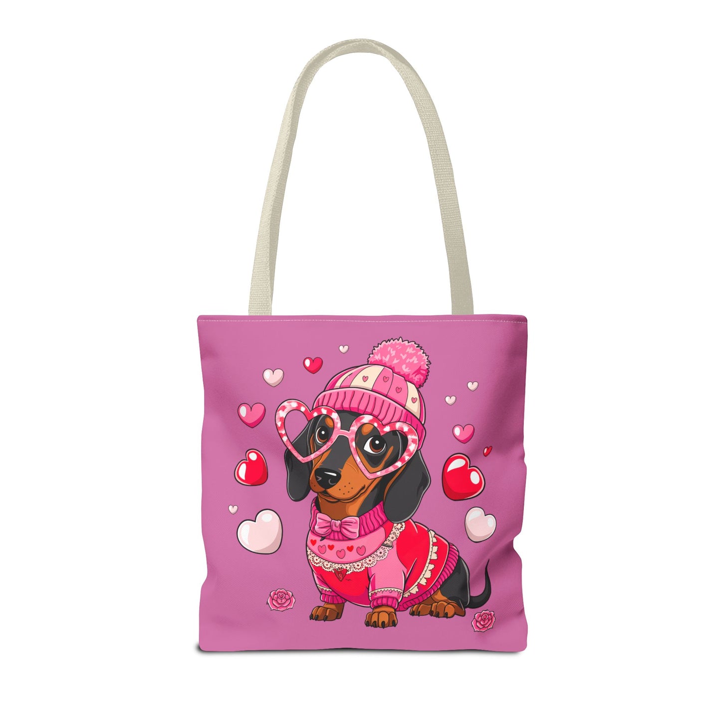 Princess Grace Adorable Dachshund Love Tote Bag Cute Dog Design for Pet Lovers