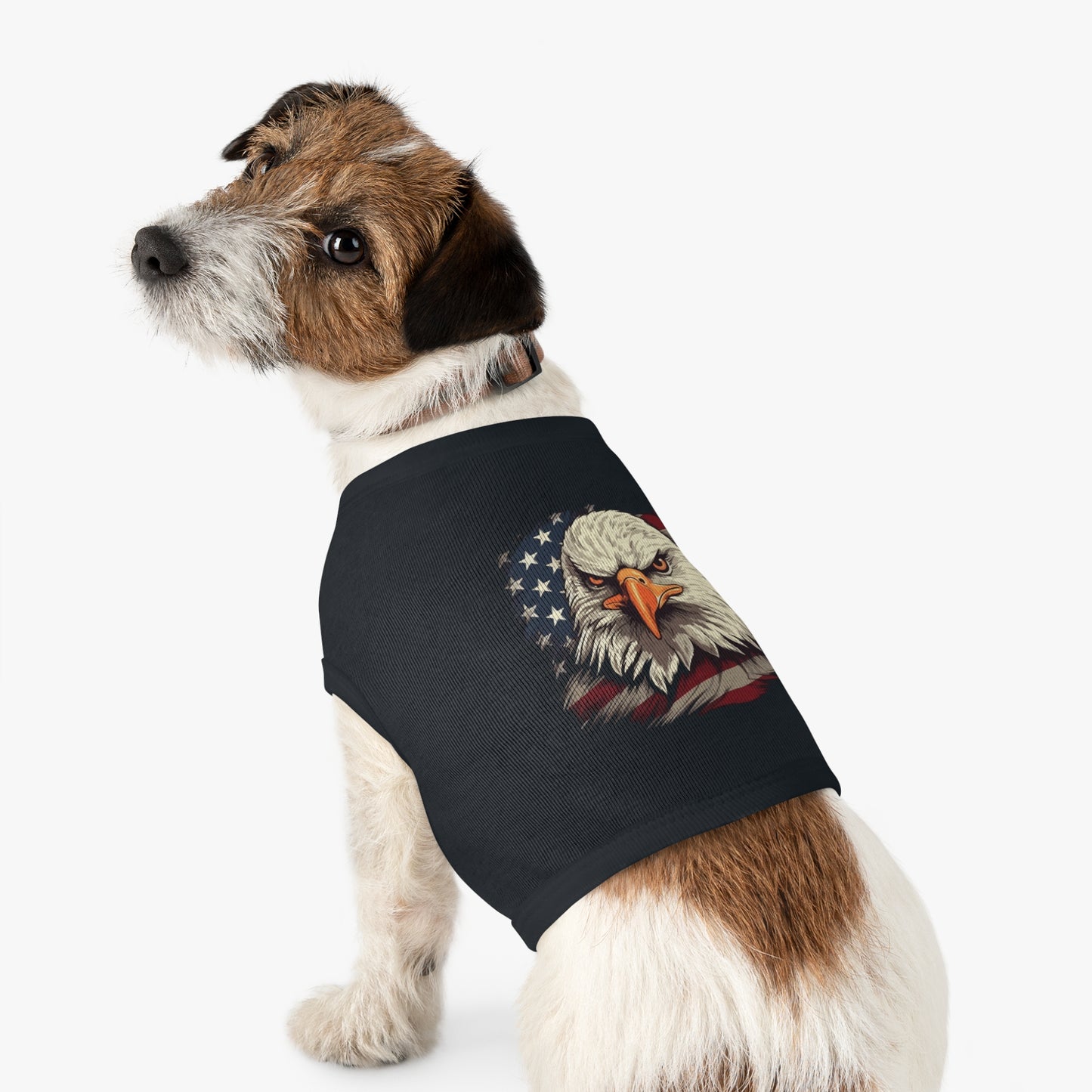 Princess Grace Patriotic Eagle Pet Tank Top USA Flag Design