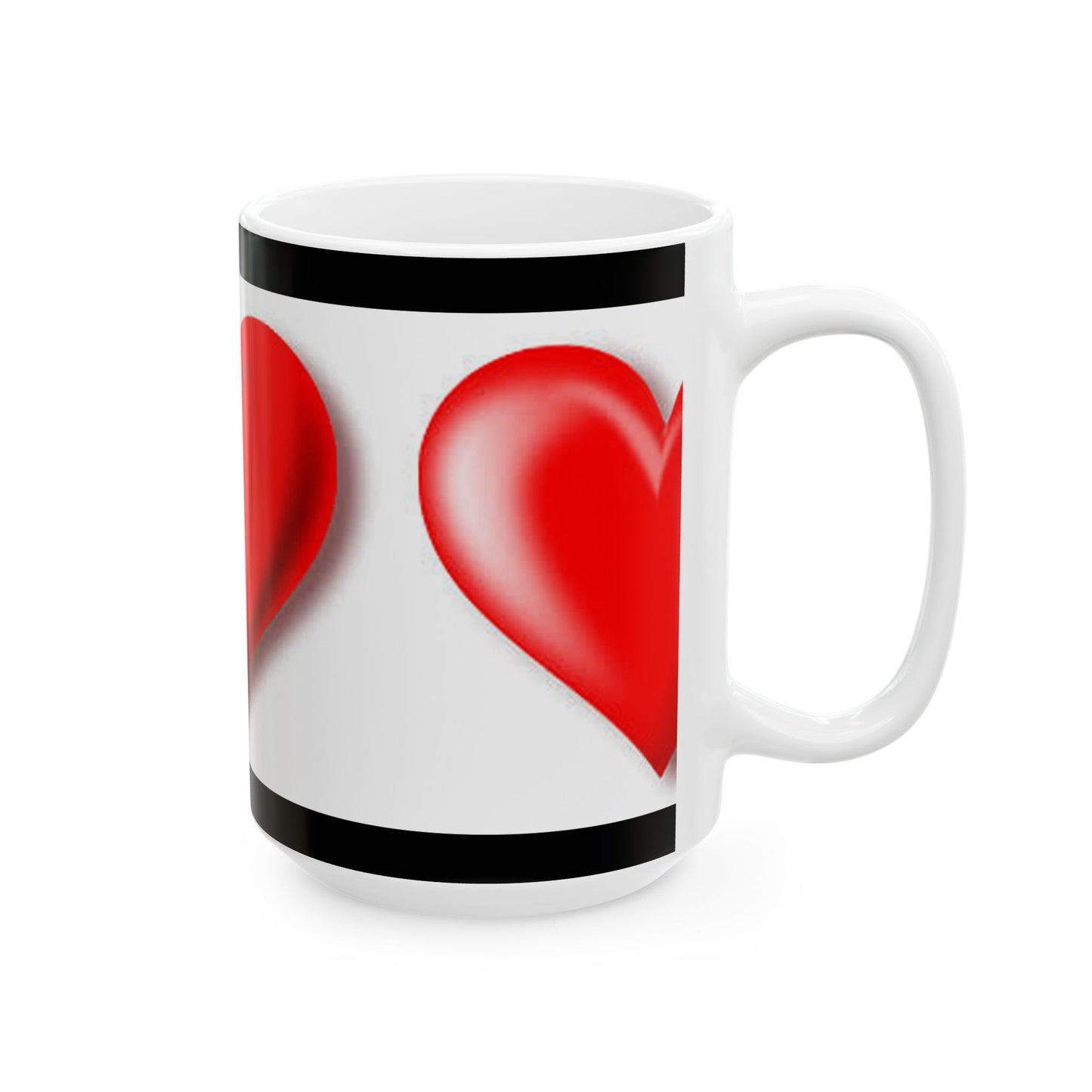 Princess Grace Heart Design Ceramic Mug Perfect Gift for Love & Romance