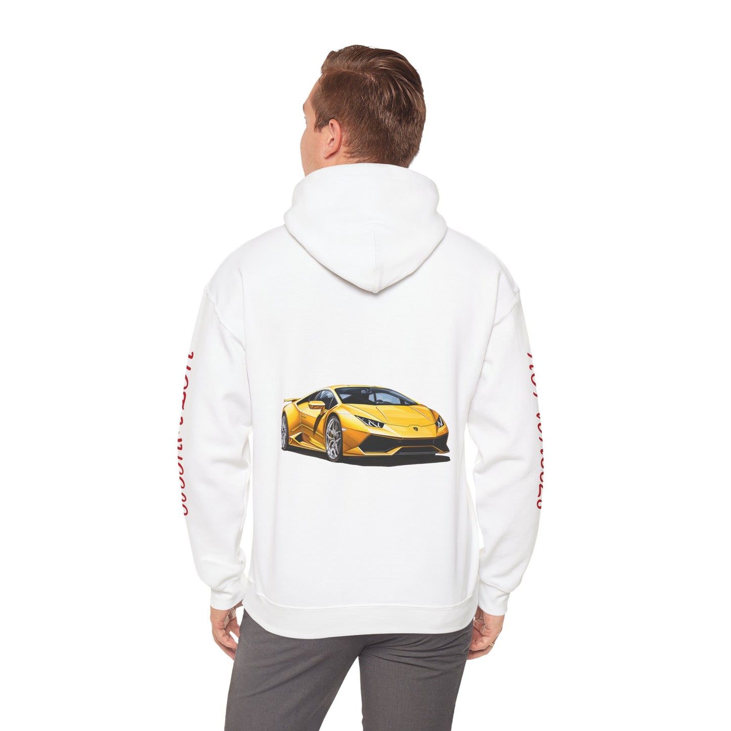 Princess Grace Hot Wheels Unisex Hoodie Yellow Sports Car Graphic Sweatshirt