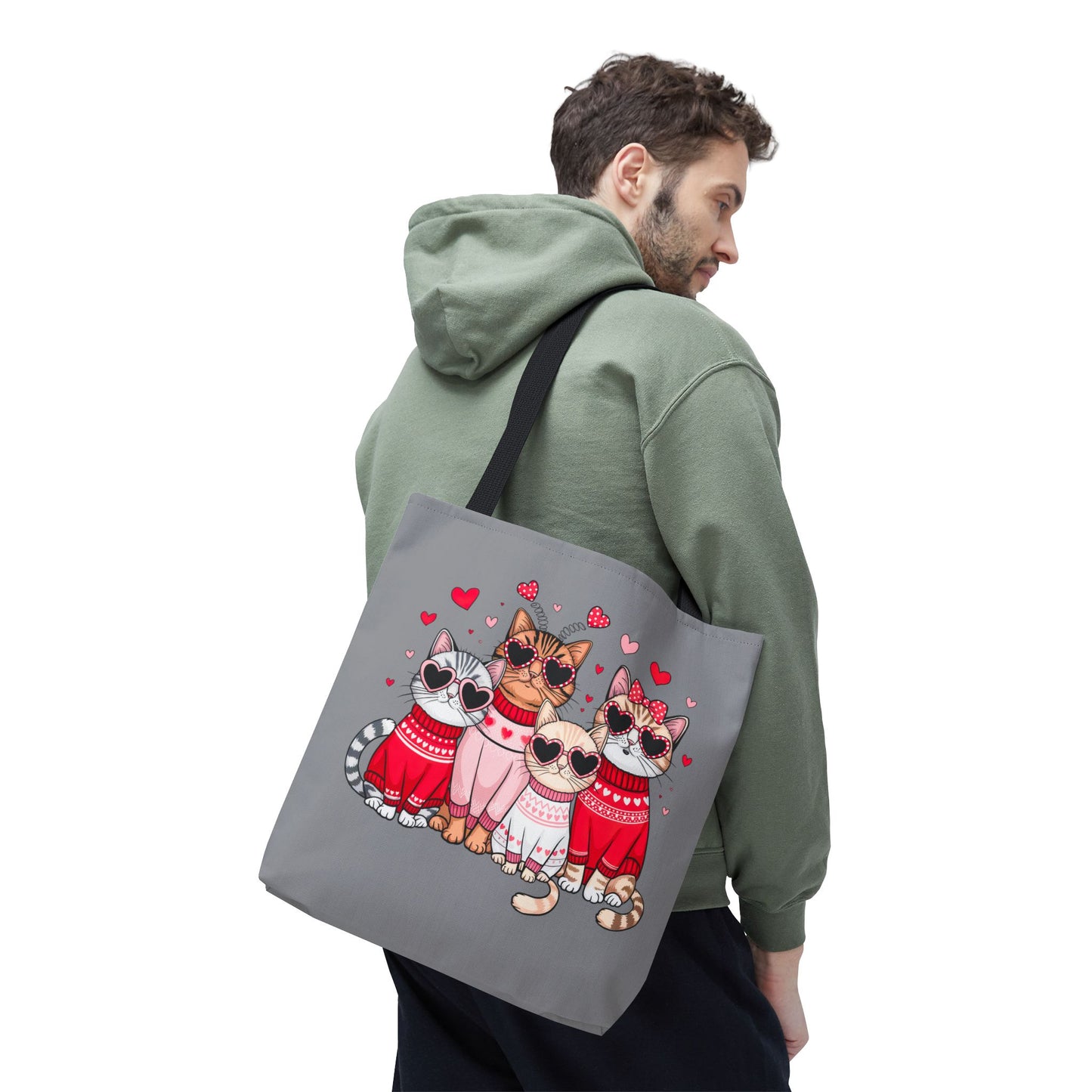 Princess Grace Cute Cat Lovers Tote Bag Perfect Gift for Pet Owners and Valentine's Day