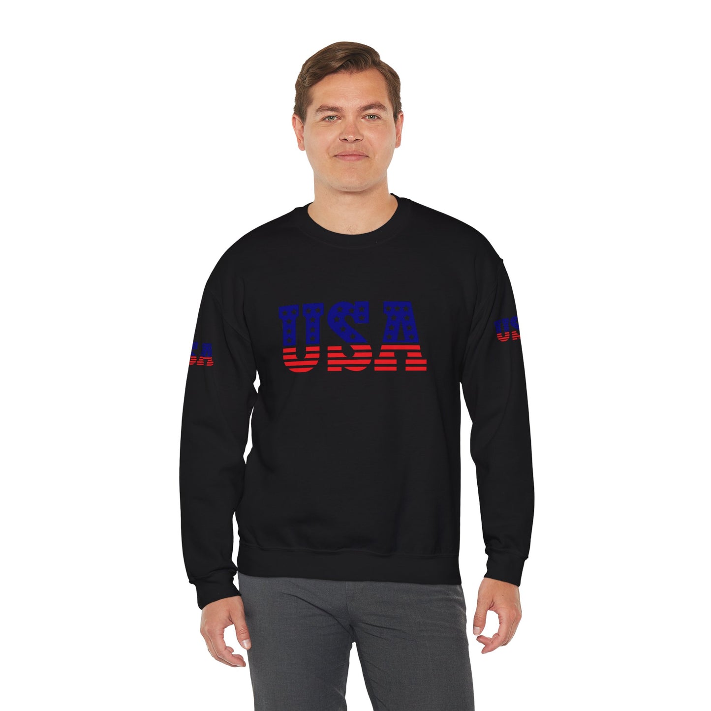 Princess Grace Patriotic USA Unisex Crewneck Sweatshirt Perfect for Independence Day Casual Wear