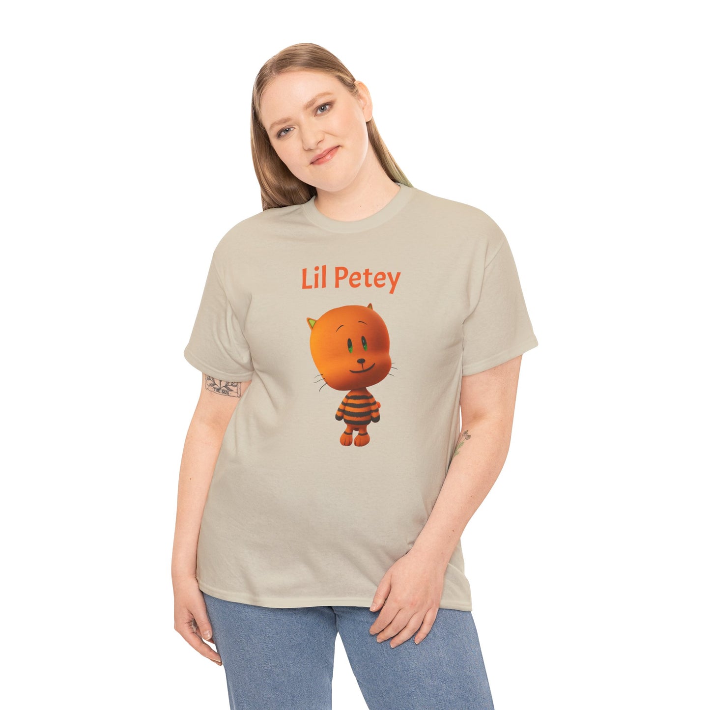 Princess Grace Lil Petey Unisex Heavy Cotton Tee Fun & Playful Cartoon T-Shirt for Kids and Adults
