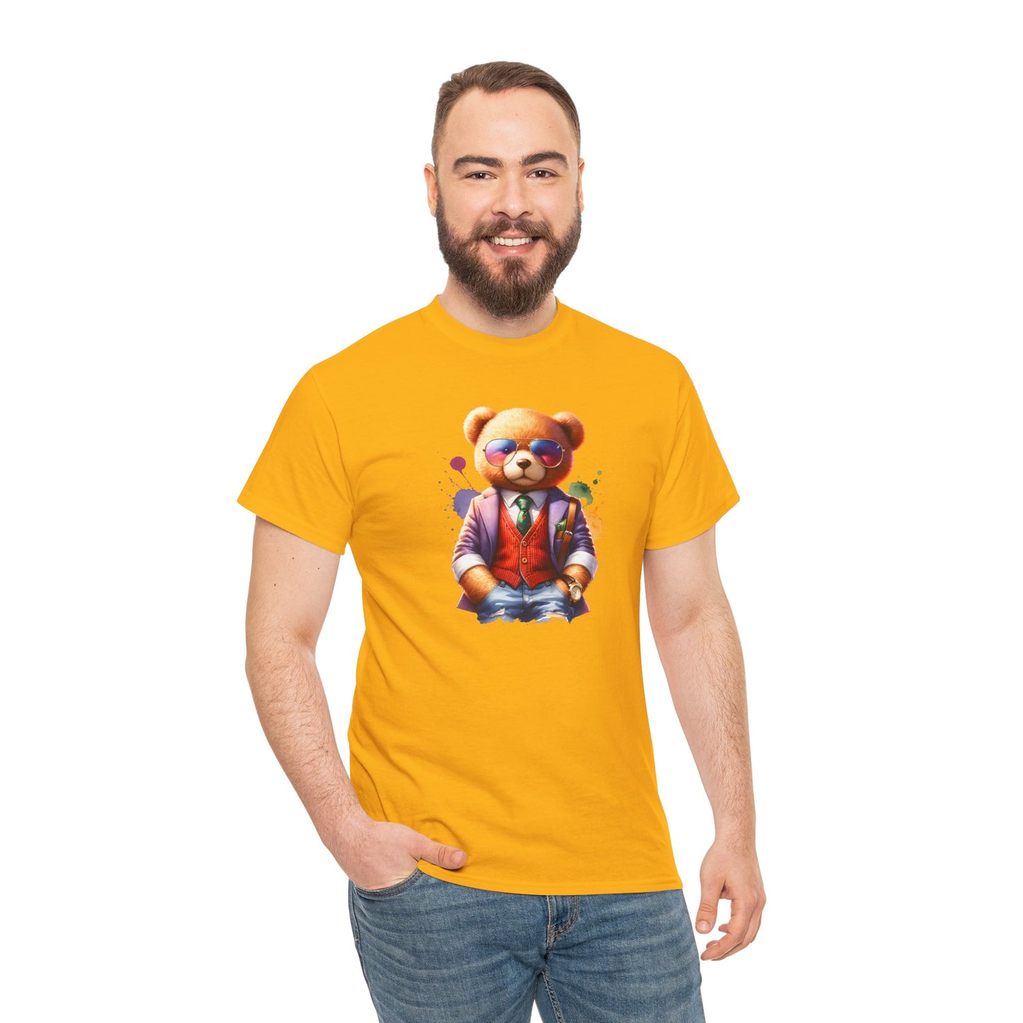 Princess Grace Trendy Teddy Bear Graphic Unisex Heavy Cotton Tee