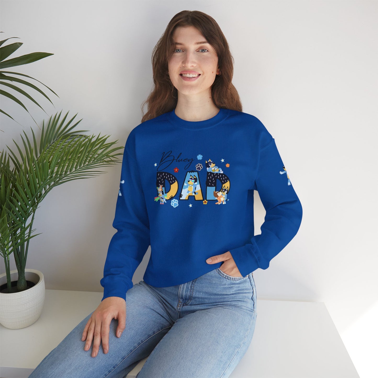 Princess Grace Bluey Funny Bluey Dad Crewneck Sweatshirt for Dads