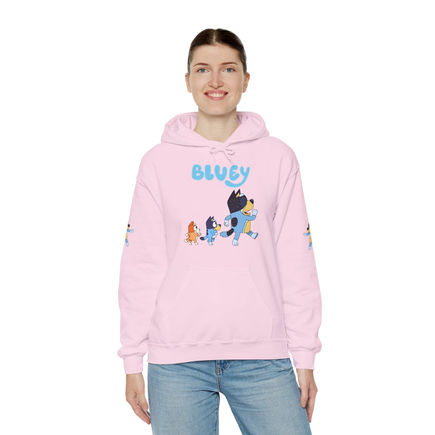 Princess Grace Bluey Unisex Hoodie Cozy Cartoon Sweatshirt for Kids & Adults