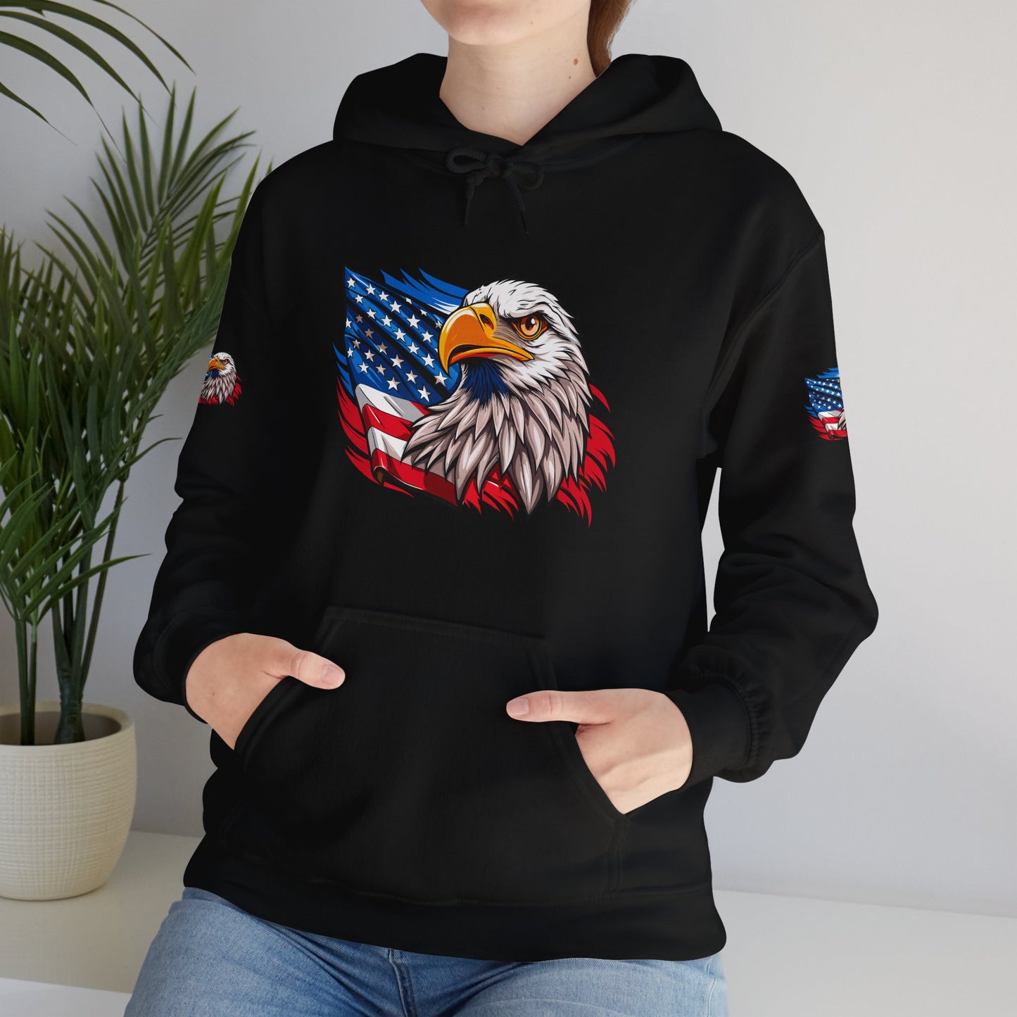 Princess Grace Patriotic Eagle Unisex Heavy Blend Hoodie