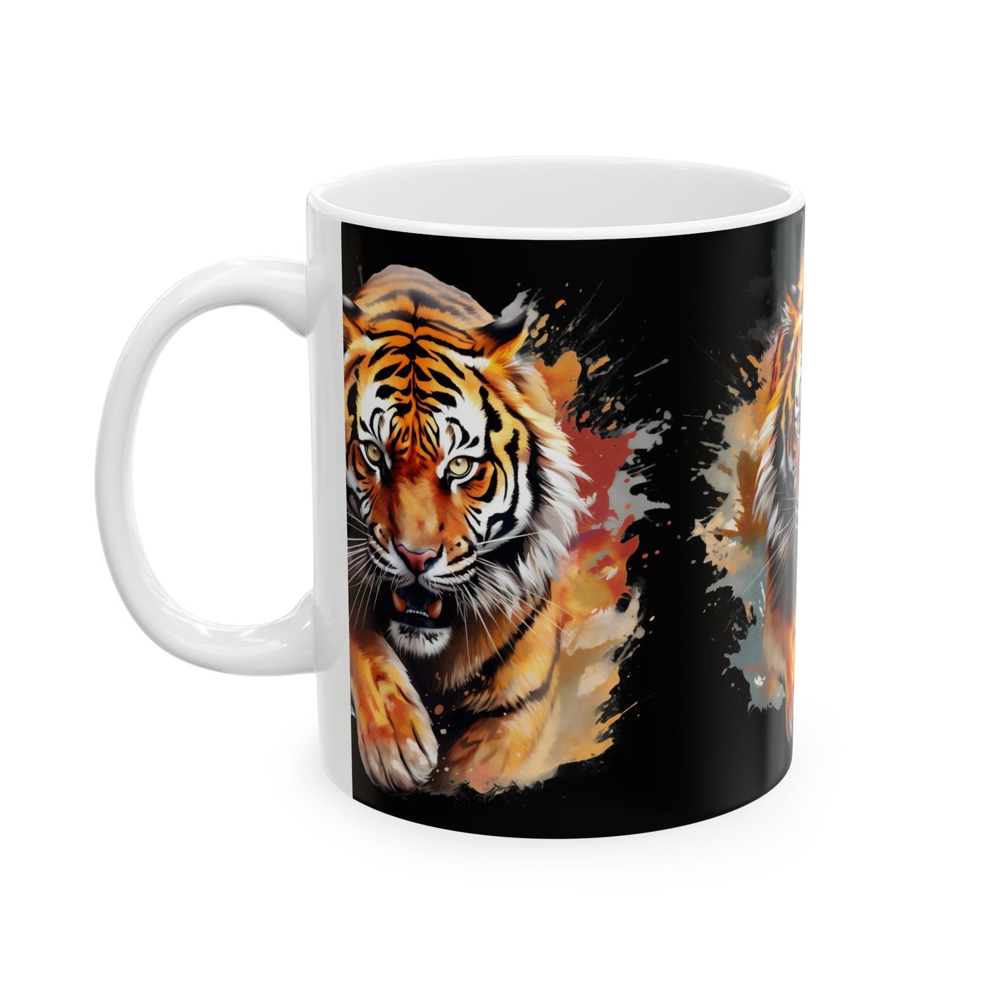 Princess Grace Majestic Tiger Ceramic Mug Perfect for Animal Lovers and Gift Givers