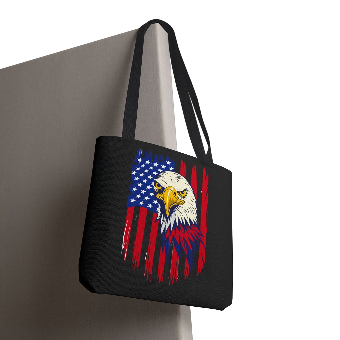 Princess Grace Patriotic Eagle Tote Bag USA Flag Design for Independence Day and Everyday Use