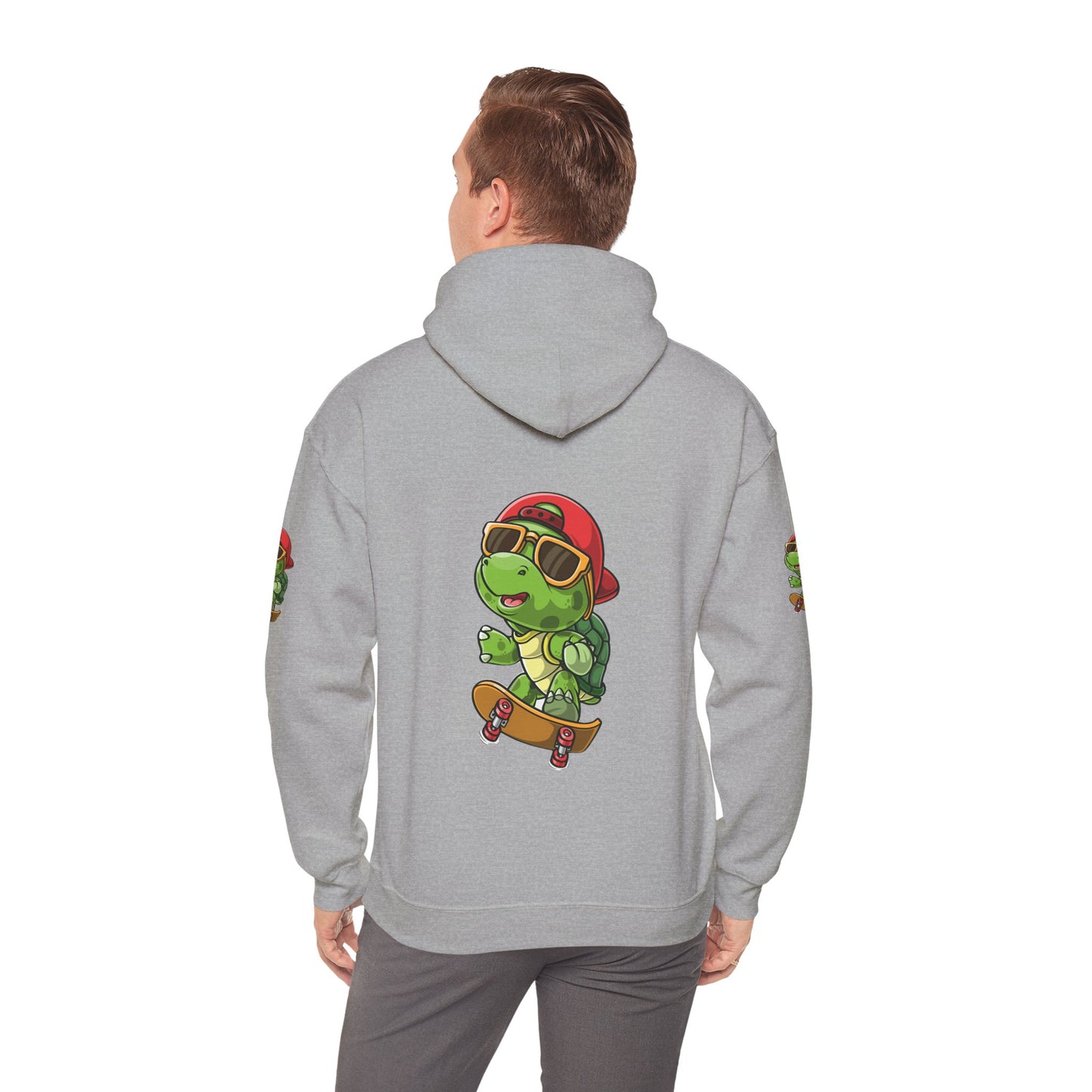 Princess Grace Cool Skateboarding Turtle Unisex Hoodie Fun and Stylish
