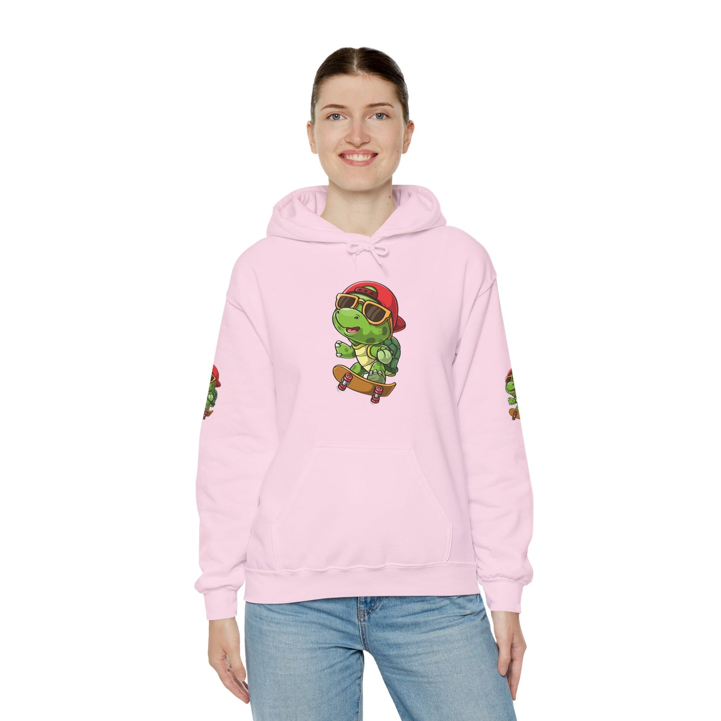 Princess Grace Cool Skateboarding Turtle Unisex Hoodie Fun and Stylish