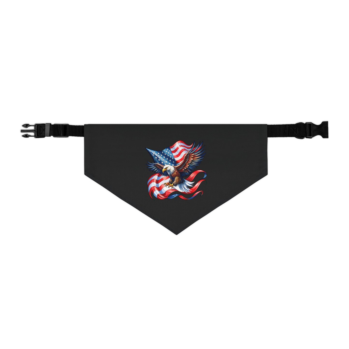 Princess Grace Patriotic Pet Bandana Collar with Eagle Design