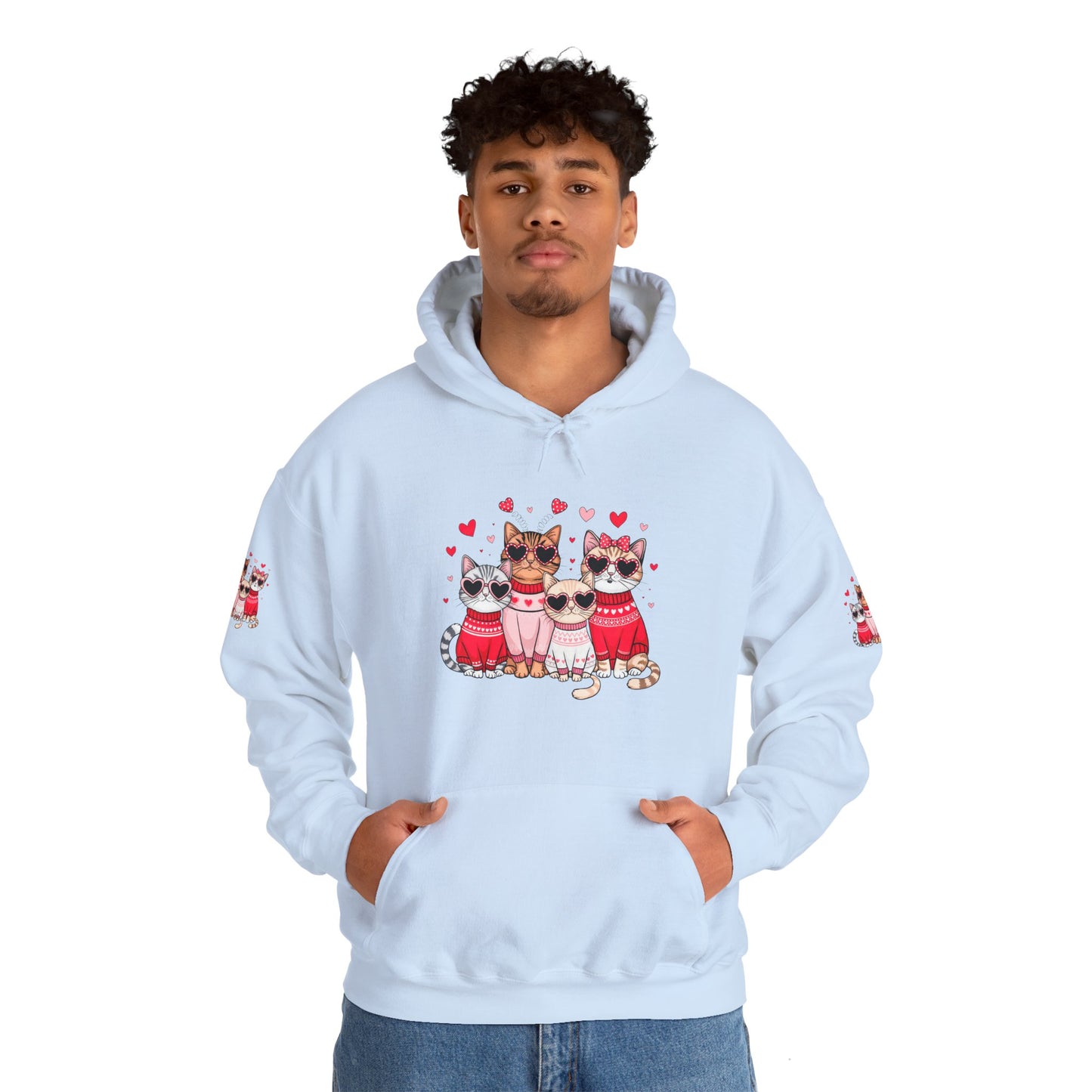 Princess Grace Cute Cat Lovers Hoodie with Heart Design