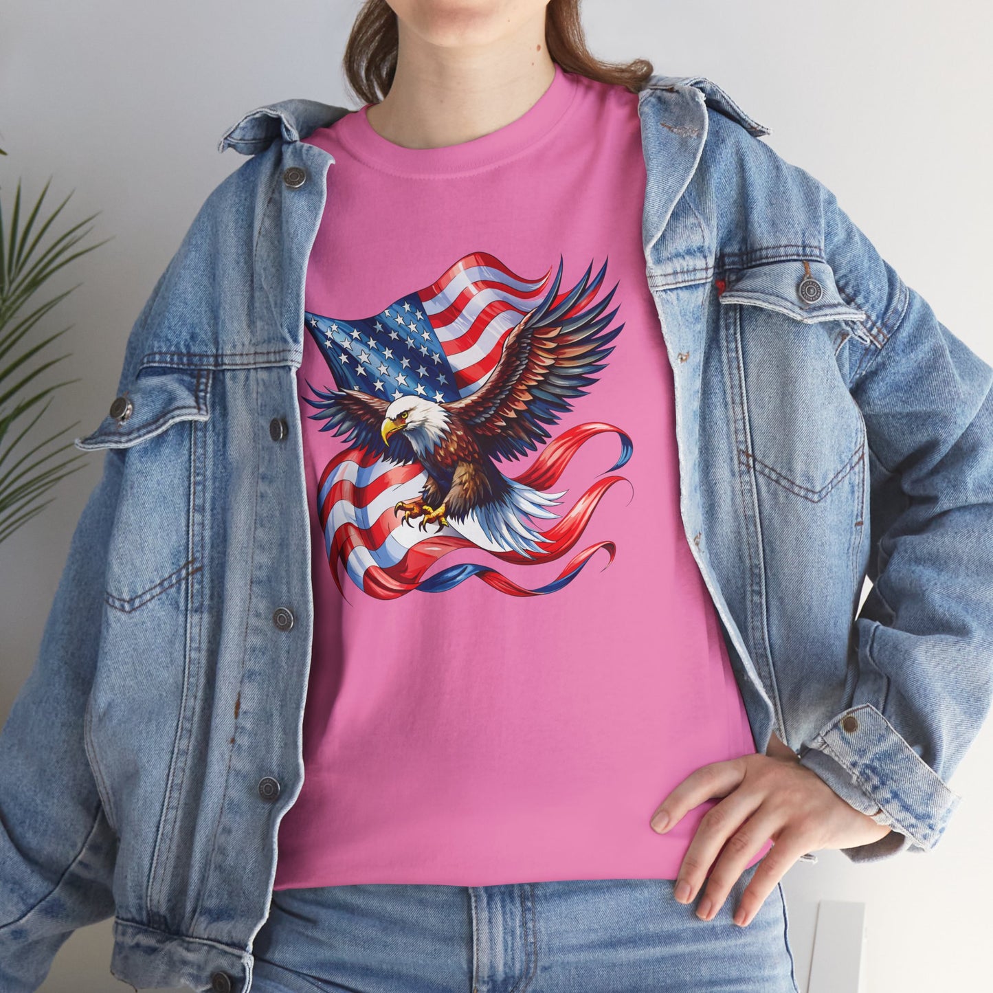 Princess Grace Patriotic Eagle Graphic Unisex Heavy Cotton Tee